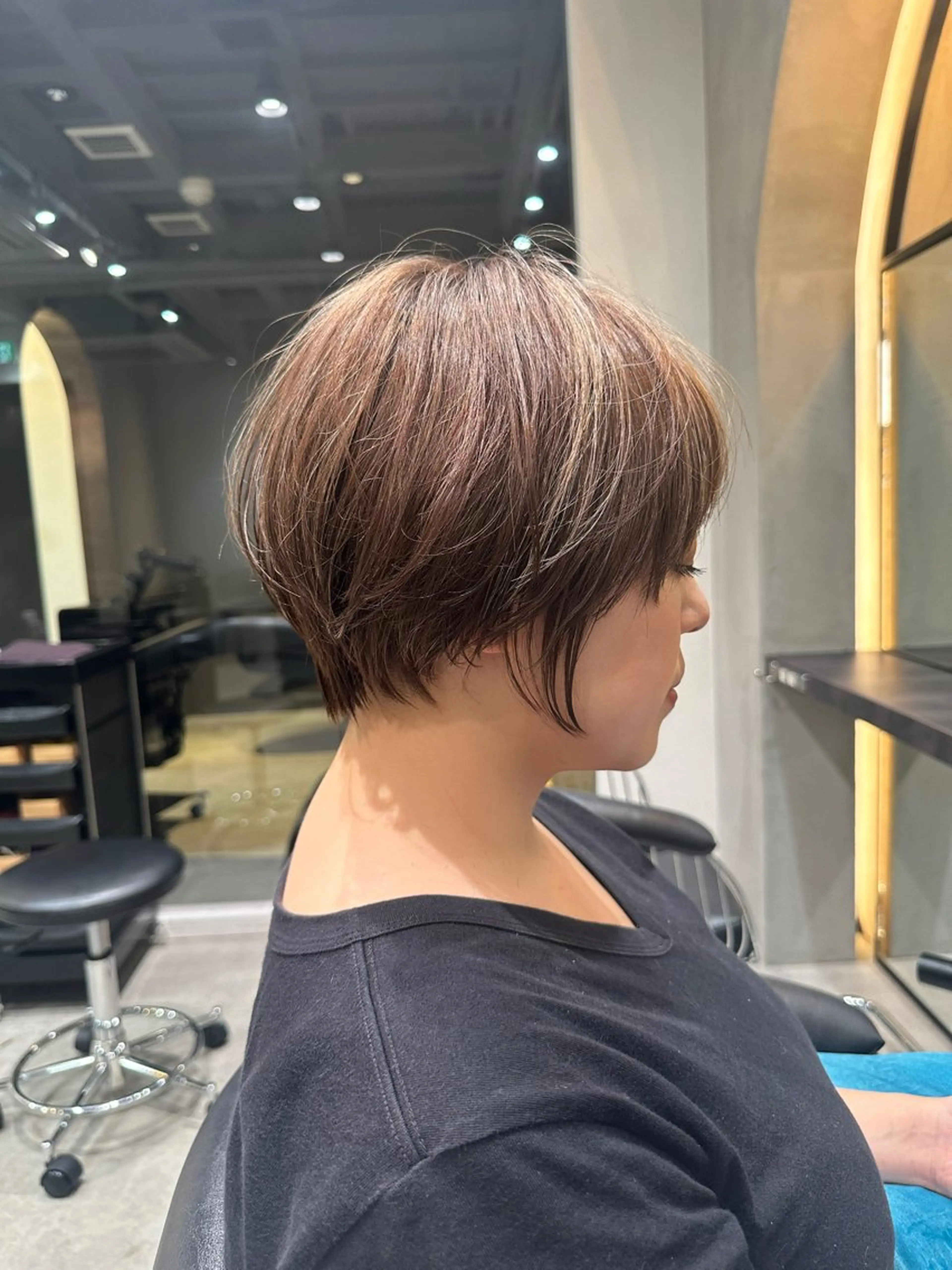 ショート ショートヘア 小顔カット カット ヘアカラー トリートメント ヘッドスパ taiga ショート /レイヤー/矯正🌈のヘアスタイル