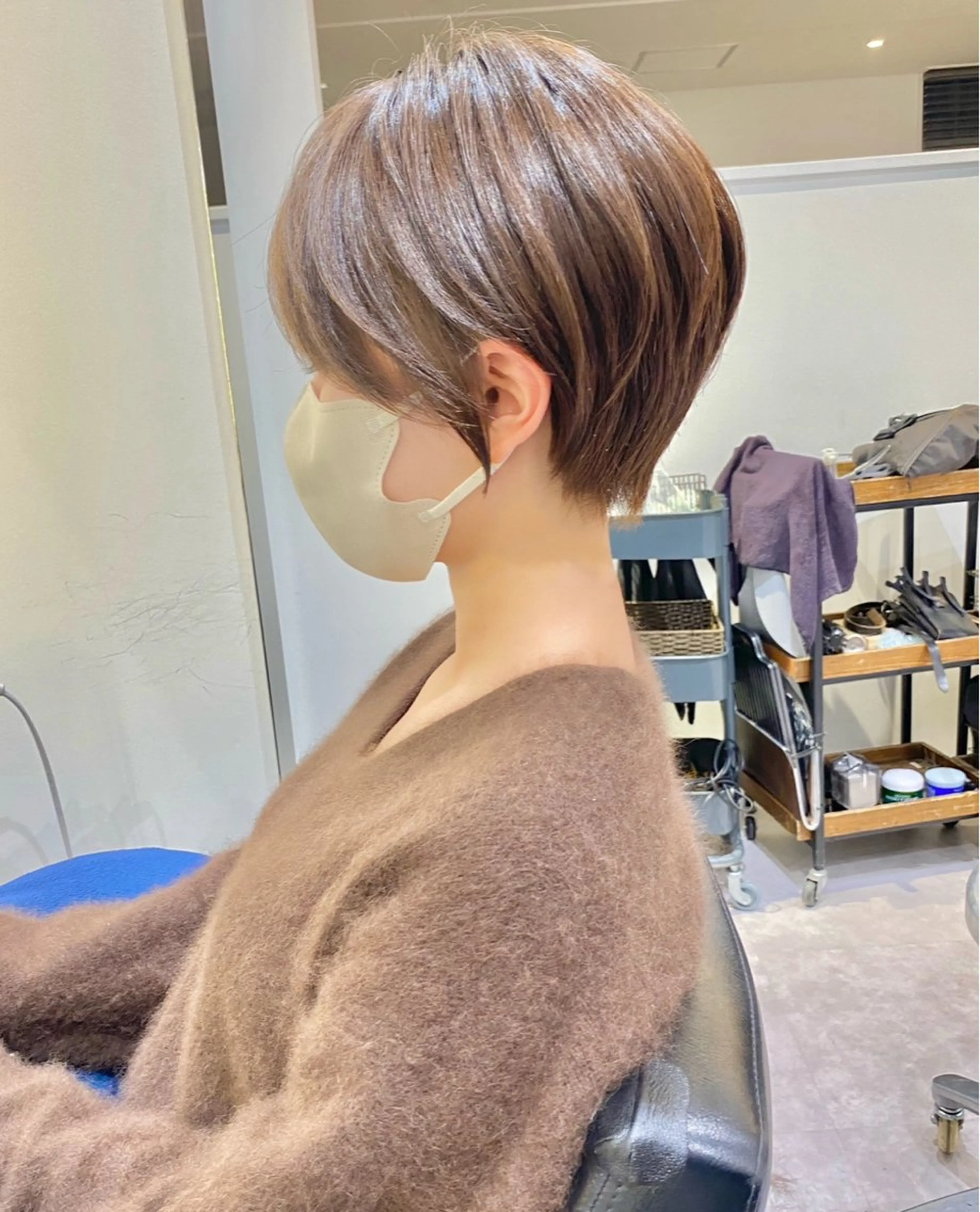 ショート くびれヘア ショートヘア 小顔カット 【無料カットモデル】 ショート特化たくみのヘアスタイル