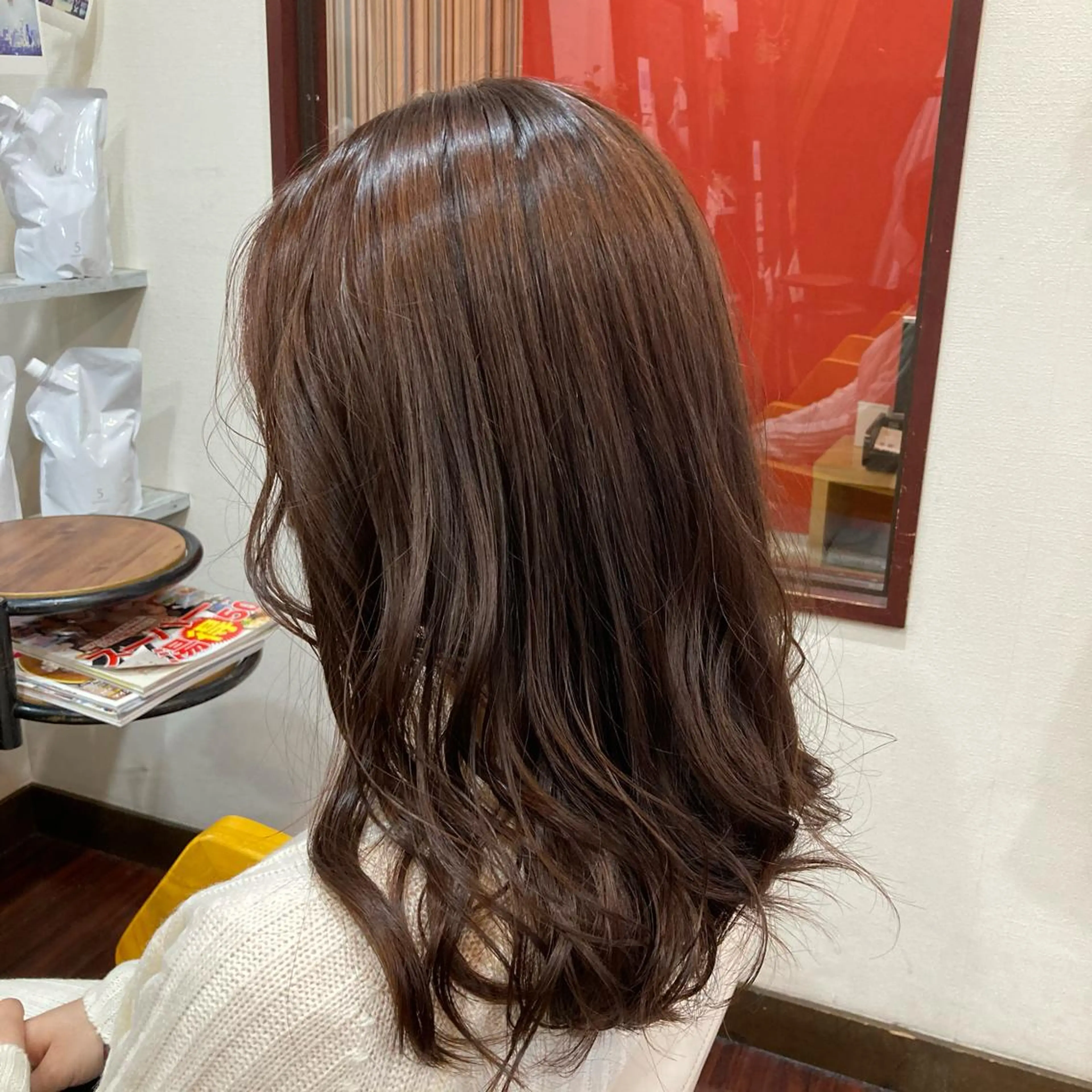 セミロング カラー イルミナカラー Well‘s黒木🌿 レイヤー💎寒色のヘアスタイル