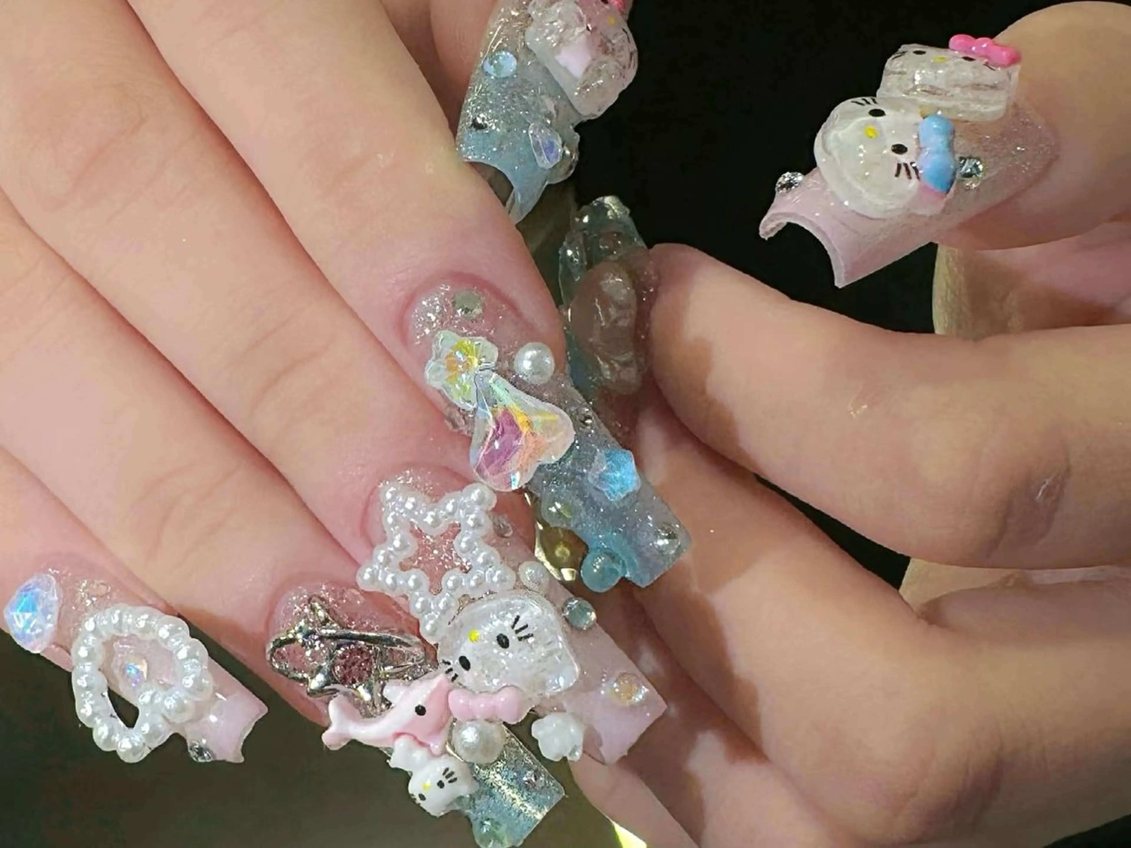 ネイル 韓国ネイル マグネットネイル 持ち込み スカルプネイル ワンホンネイル ハンドネイル Speraネイル 大宮店🎀のネイルデザイン