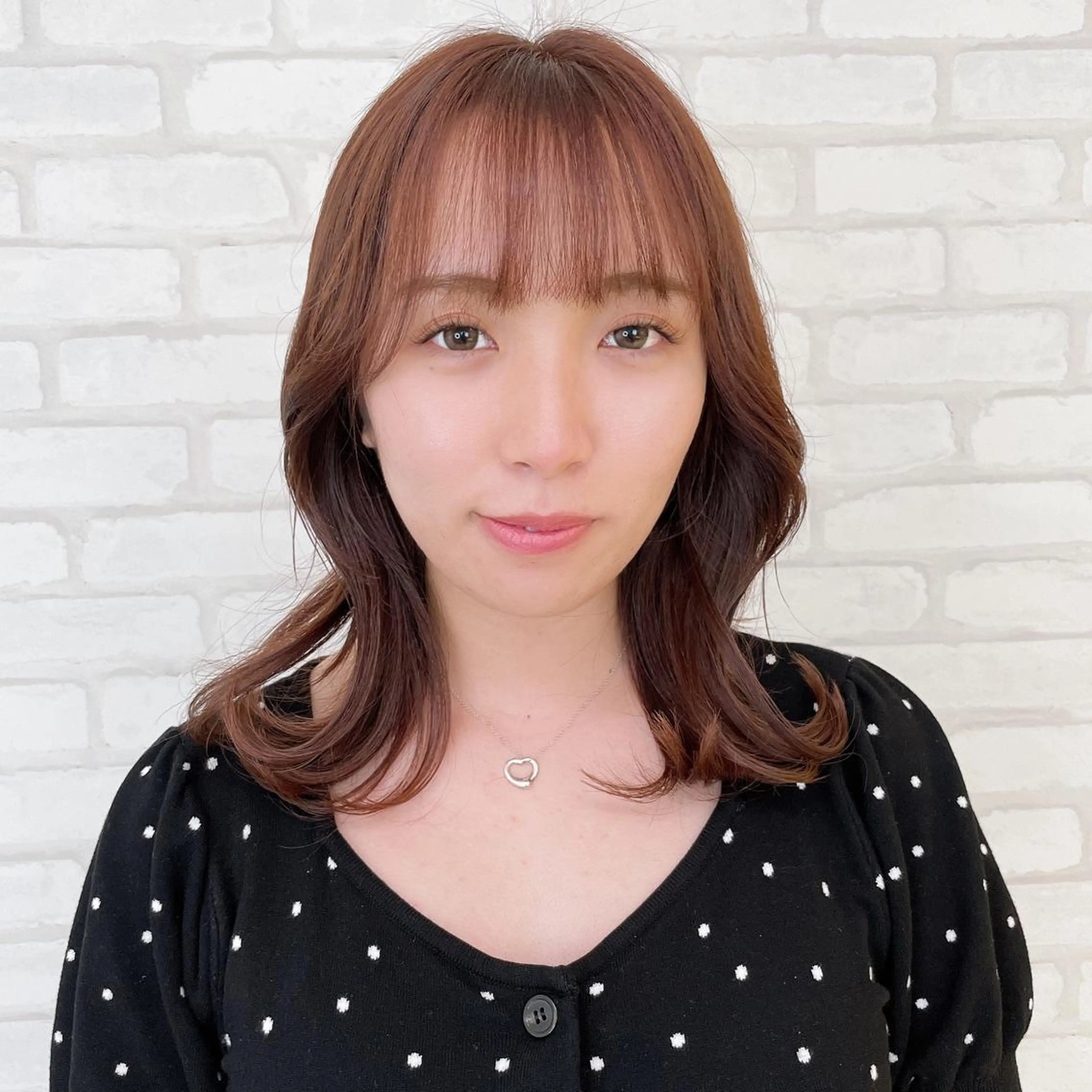 ミディアム カラー abilita AZUSAのヘアスタイル