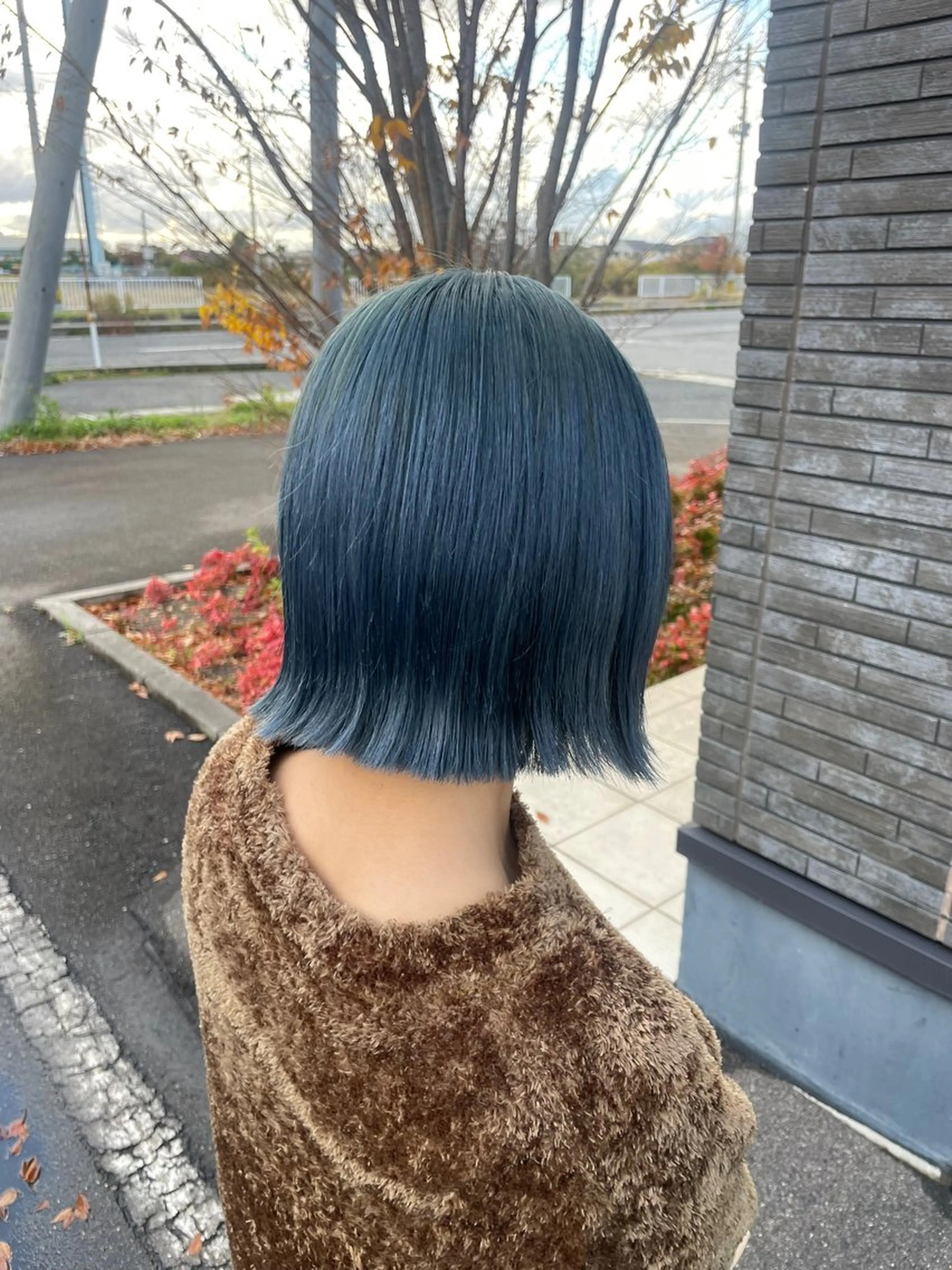ショート カラー ブルーカラー Earth Yuhiのヘアスタイル