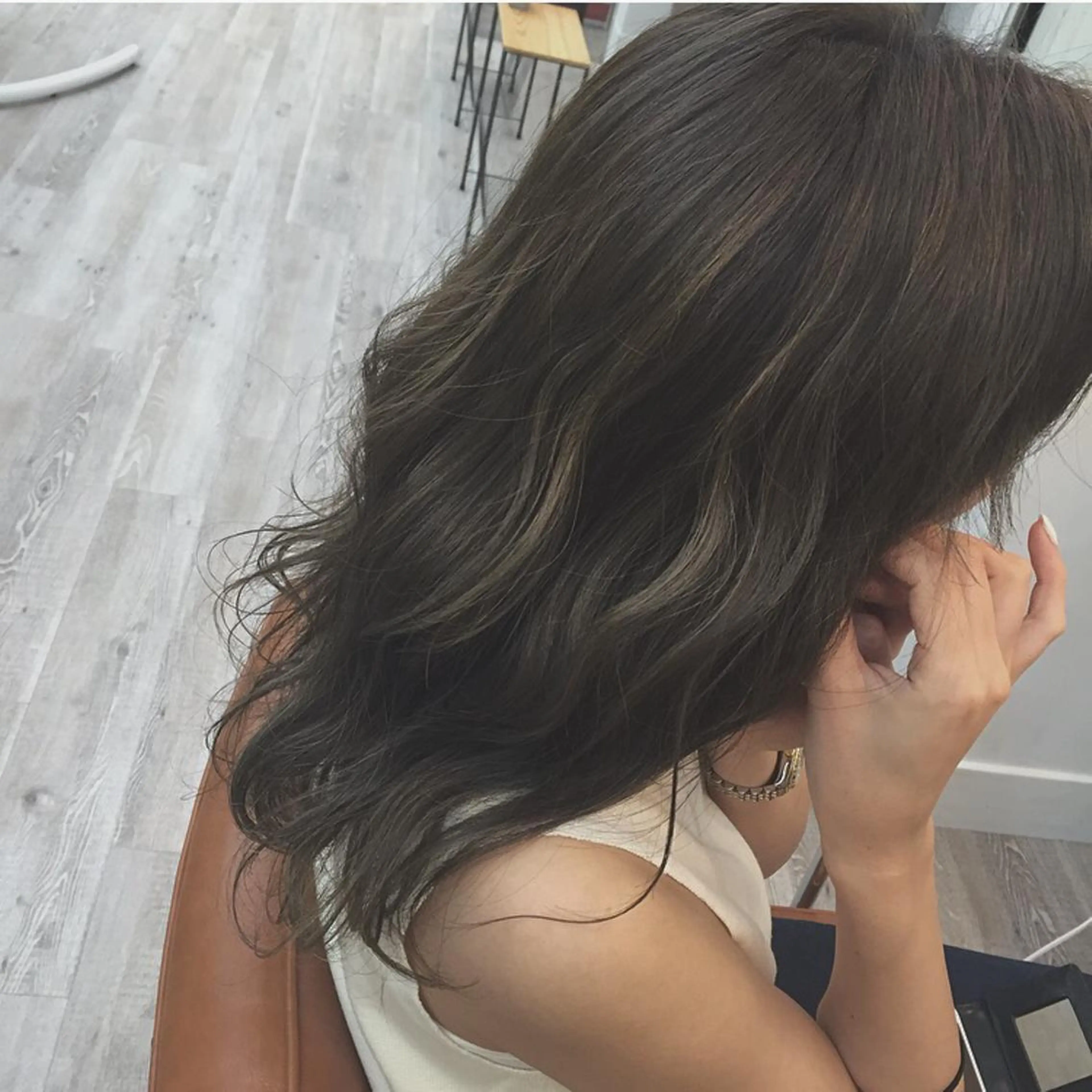 セミロング ロング カラー 前髪顔周り✂️店長 ❤️アマミヤ❤️のヘアスタイル