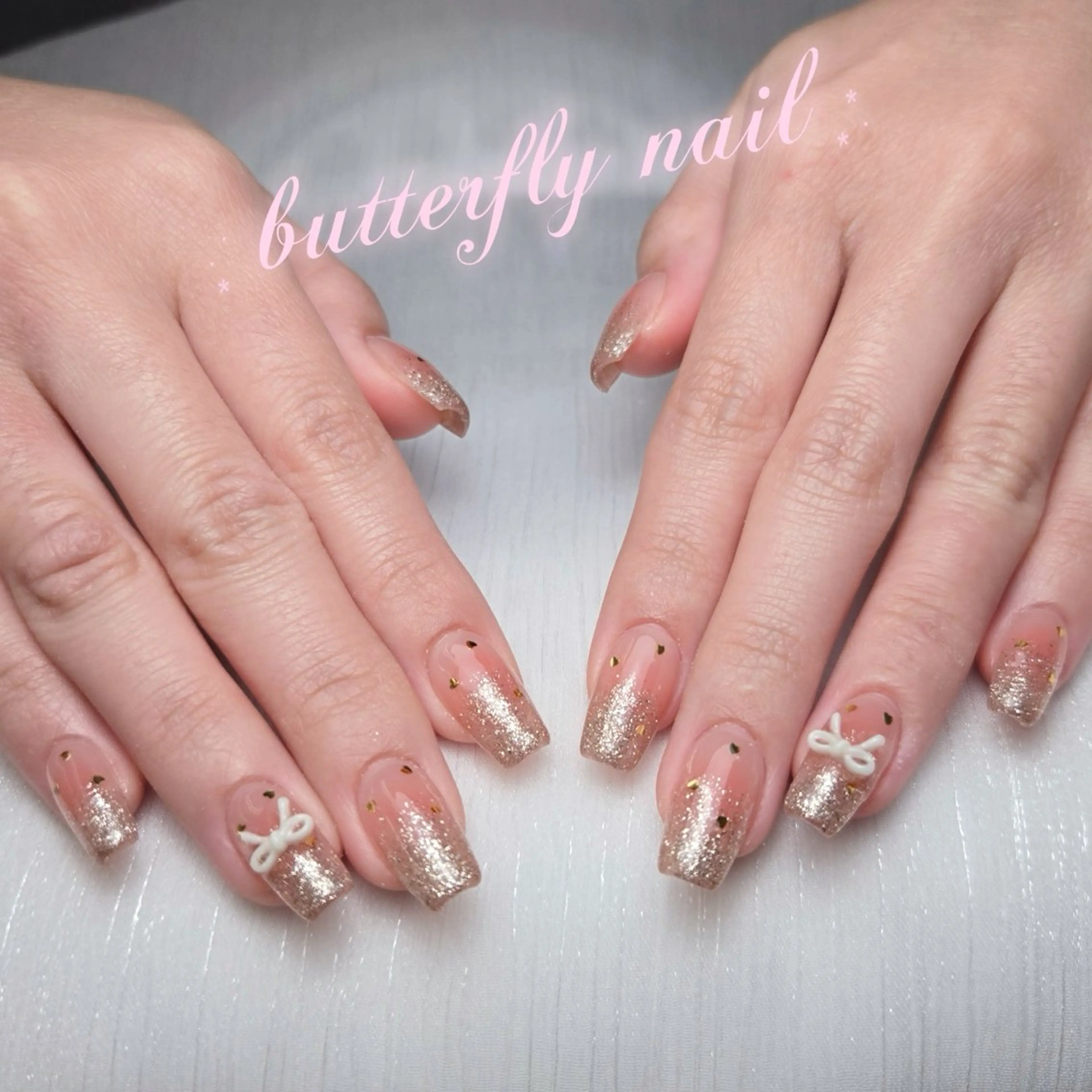 ネイル 蝶々ネイル サロンのネイルデザイン