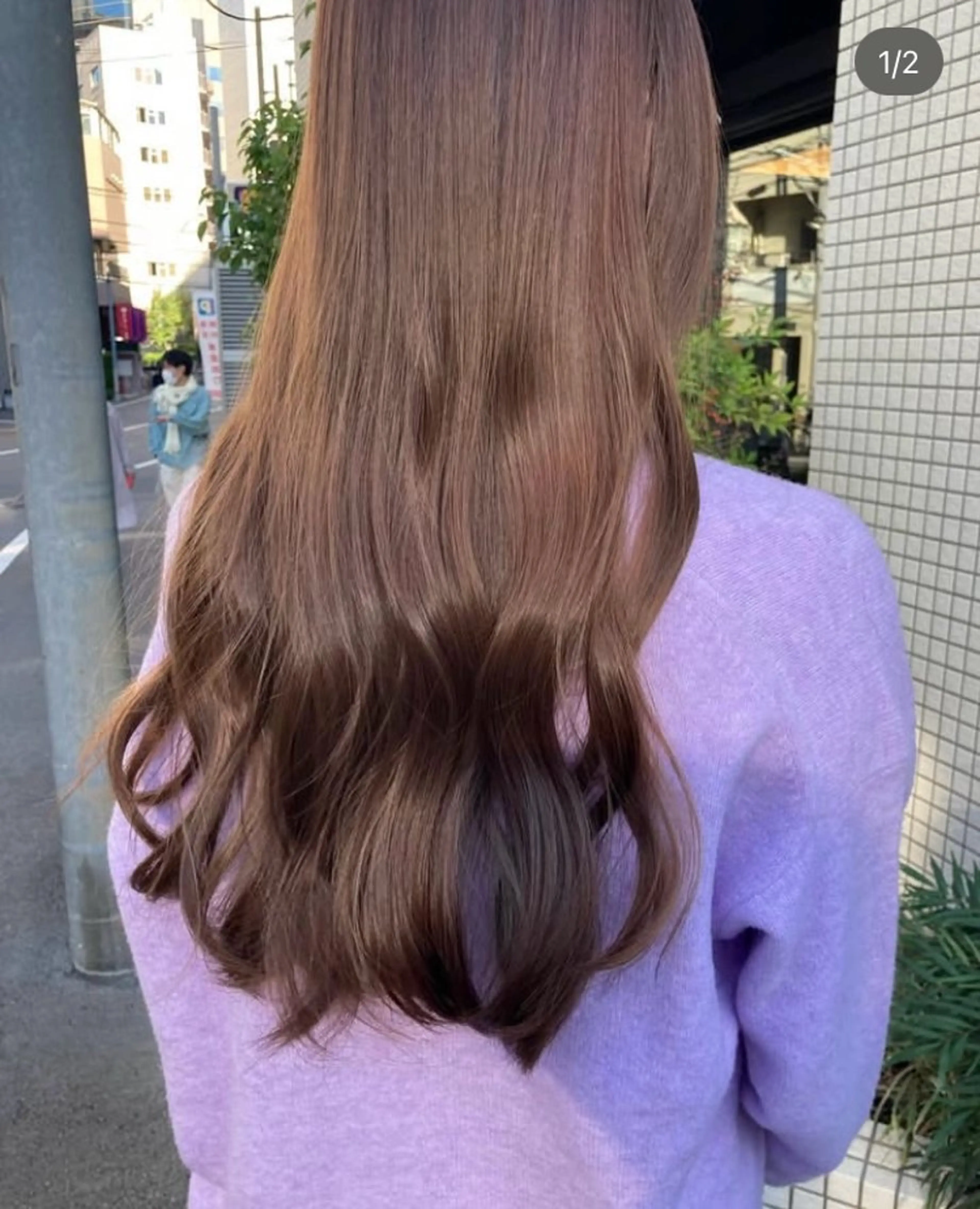 ロング ✨色持ちの良い艶 カラー✨蟹江真世のヘアスタイル