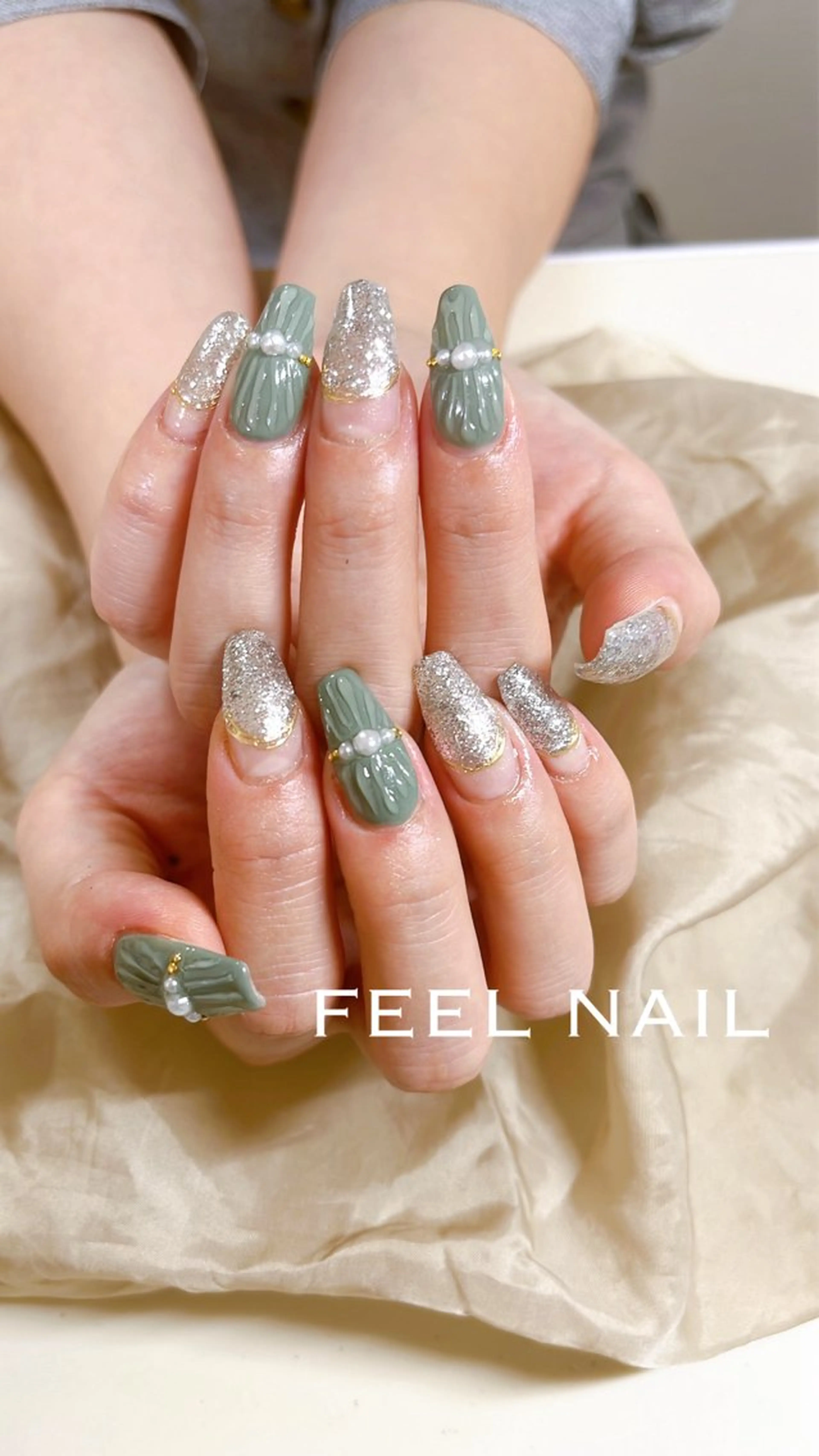 ネイル ネイルチップ 秋好 悠のネイルデザイン