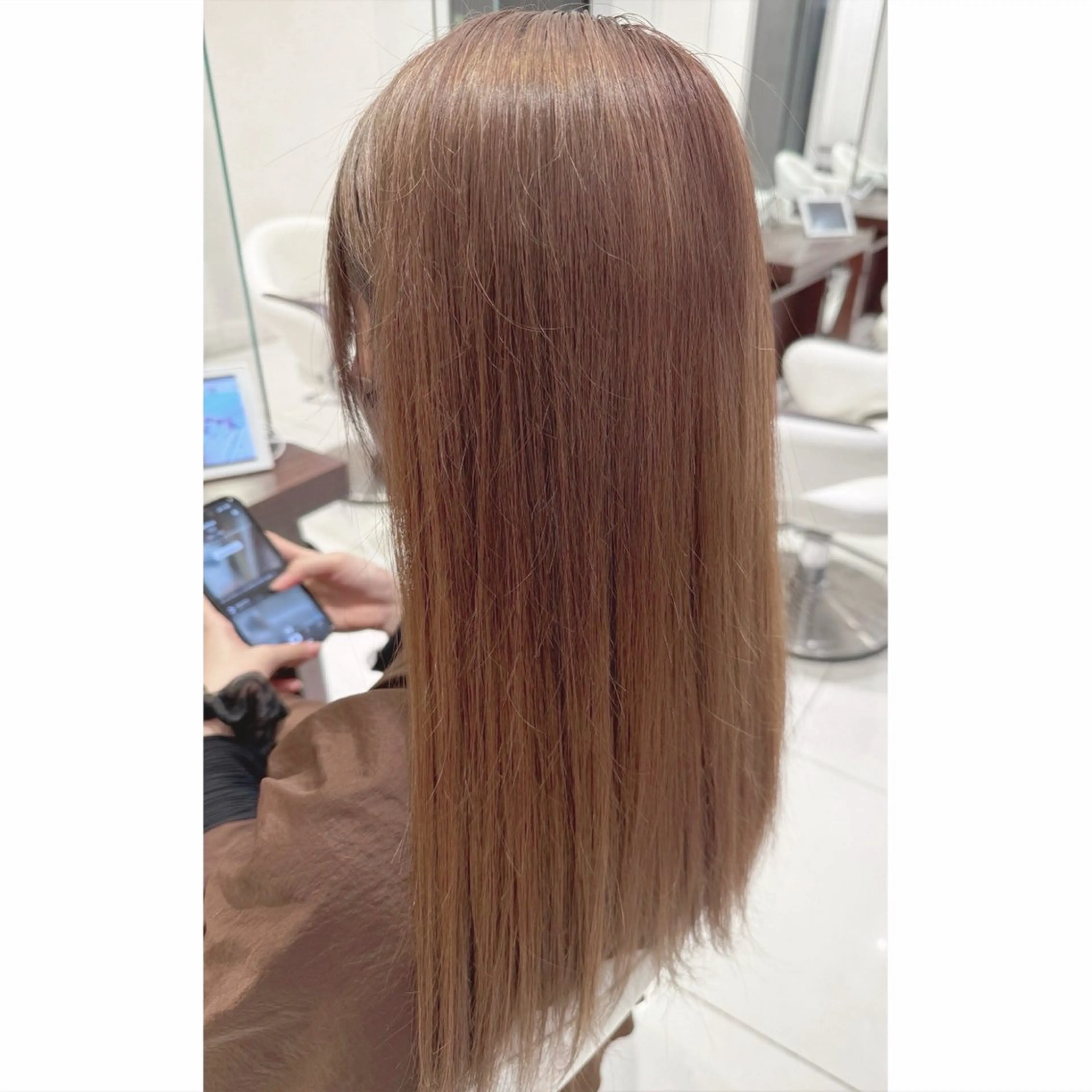 ヘアカラー💚の写真