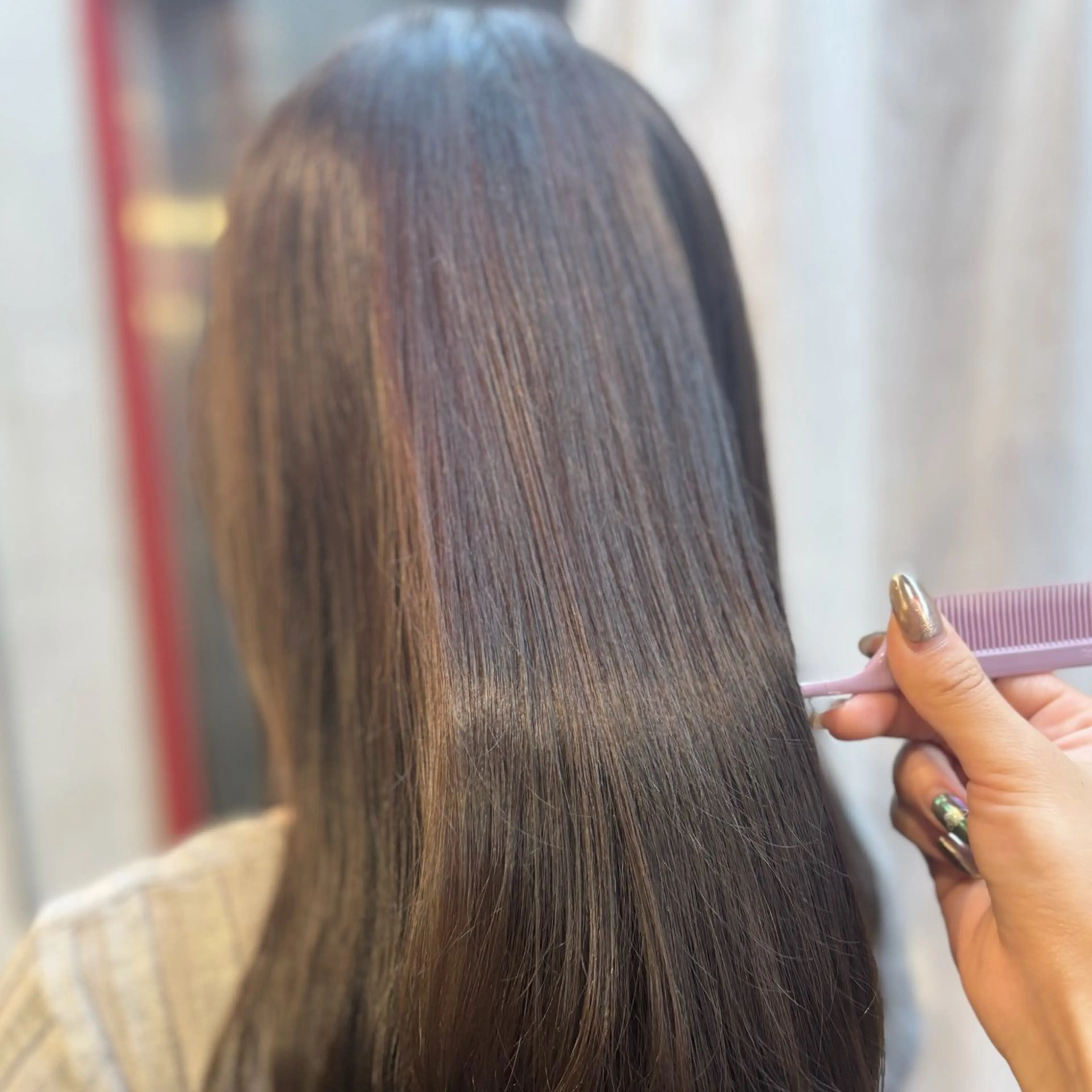 ロング カラー ブラウンカラー トリートメント 髪質改善カラー ブラウン🤎YUMEのヘアスタイル