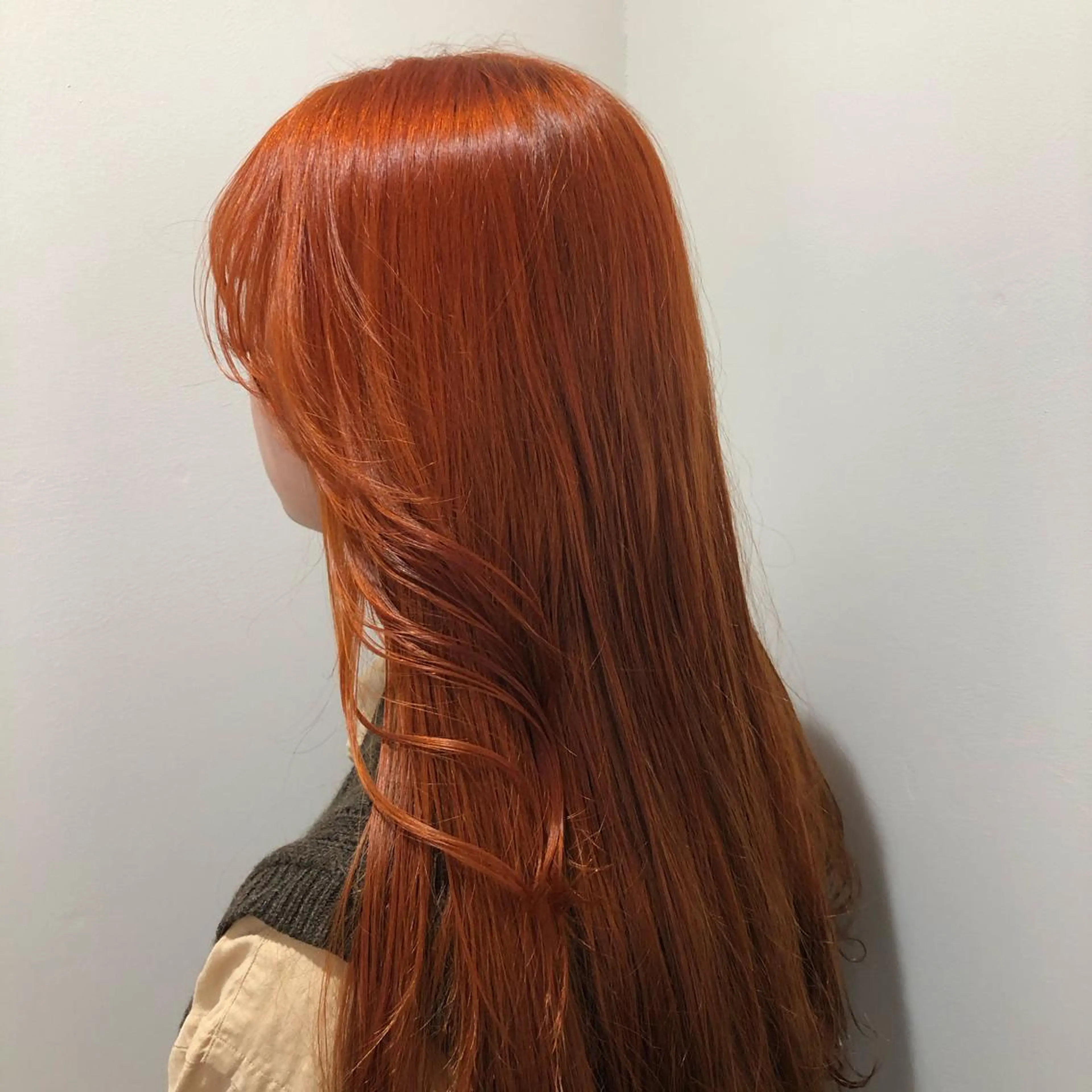 ロング カラー オレンジ レイヤー/お顔まわり 暖色カラー🍑Amiのヘアスタイル