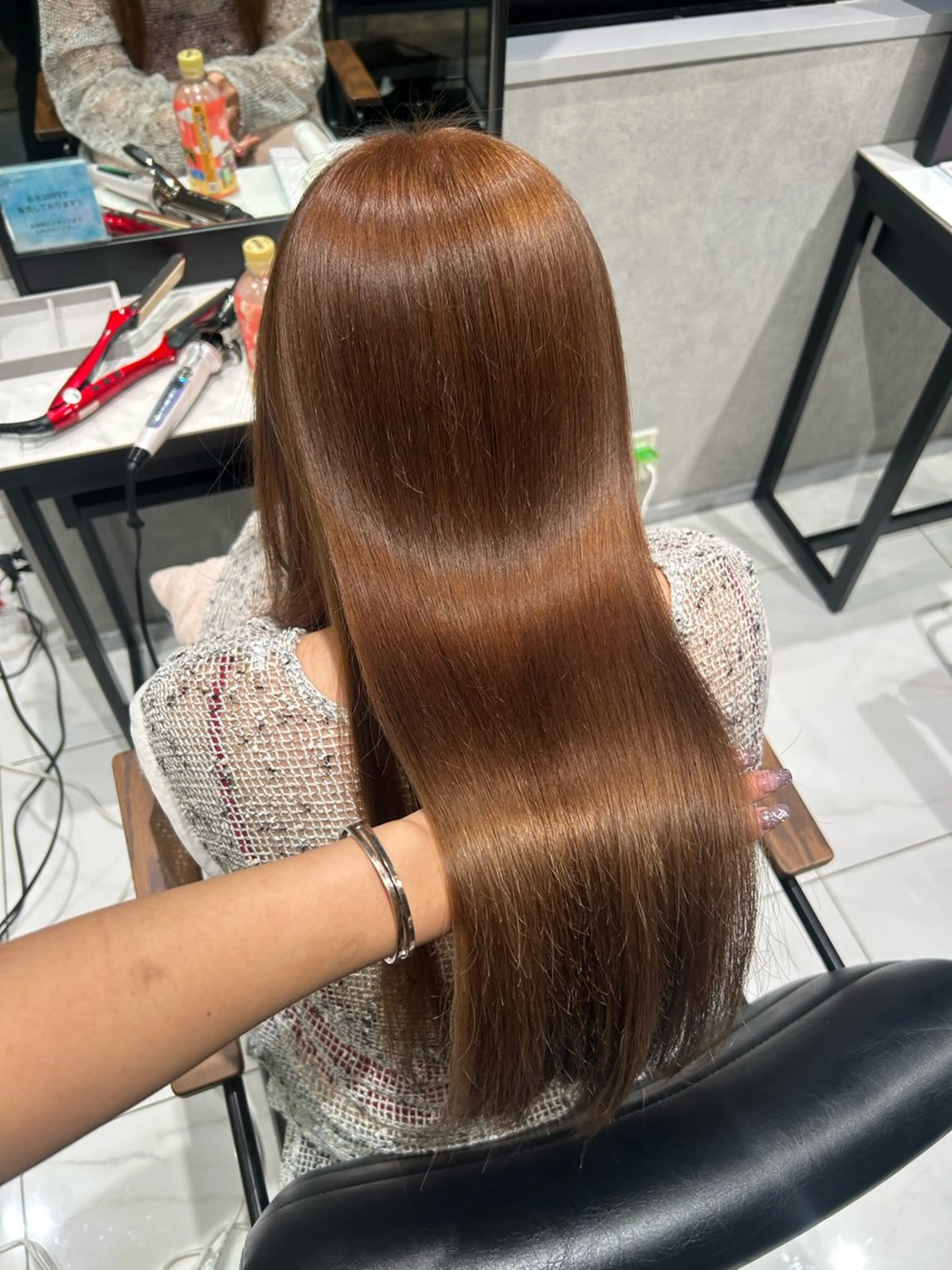 カラー ベージュカラー 透明感カラー💙 束感まつげ🪼海月のヘアスタイル