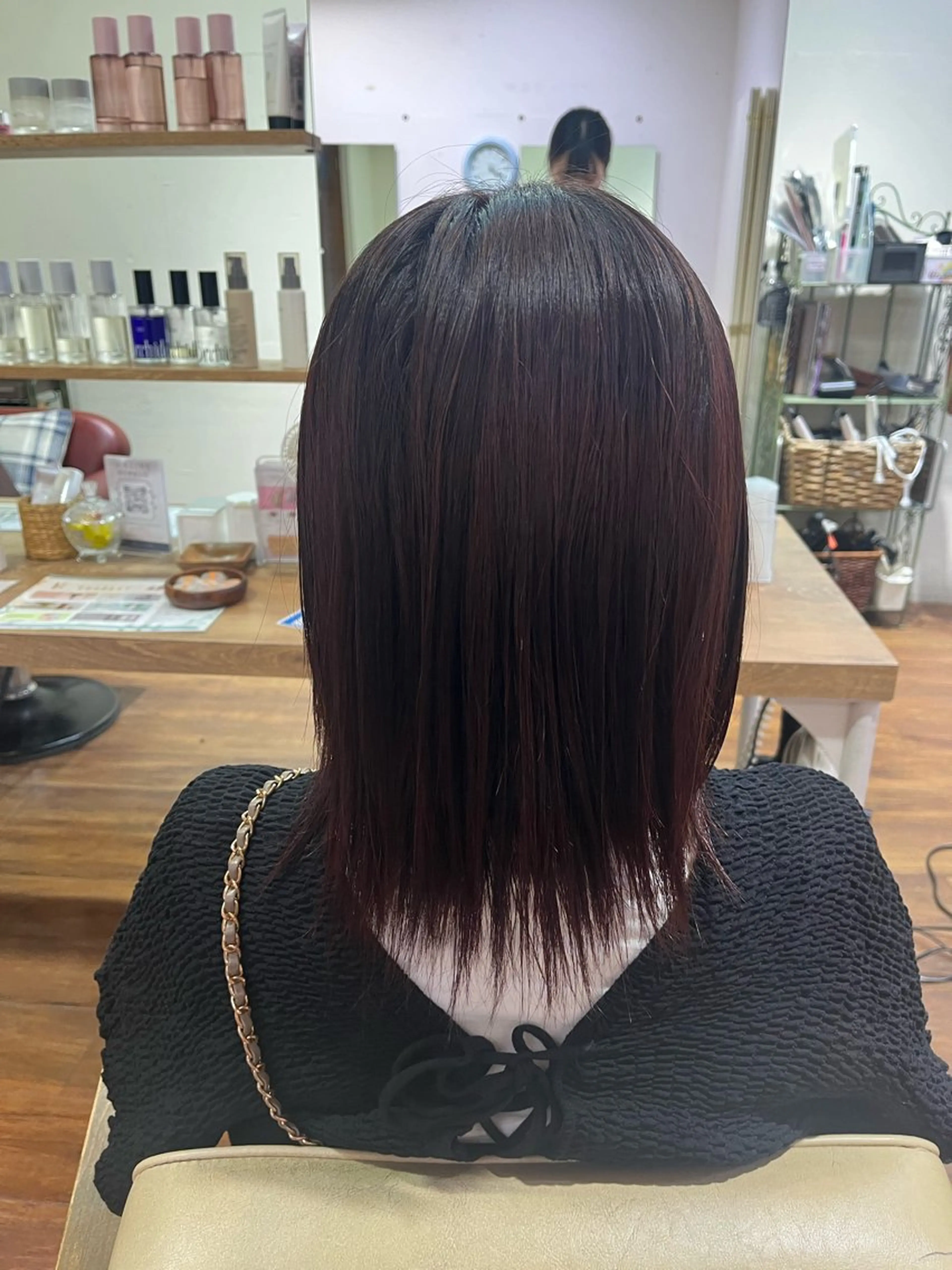 ミディアム ヘアカラー せきぐち さくらのヘアスタイル