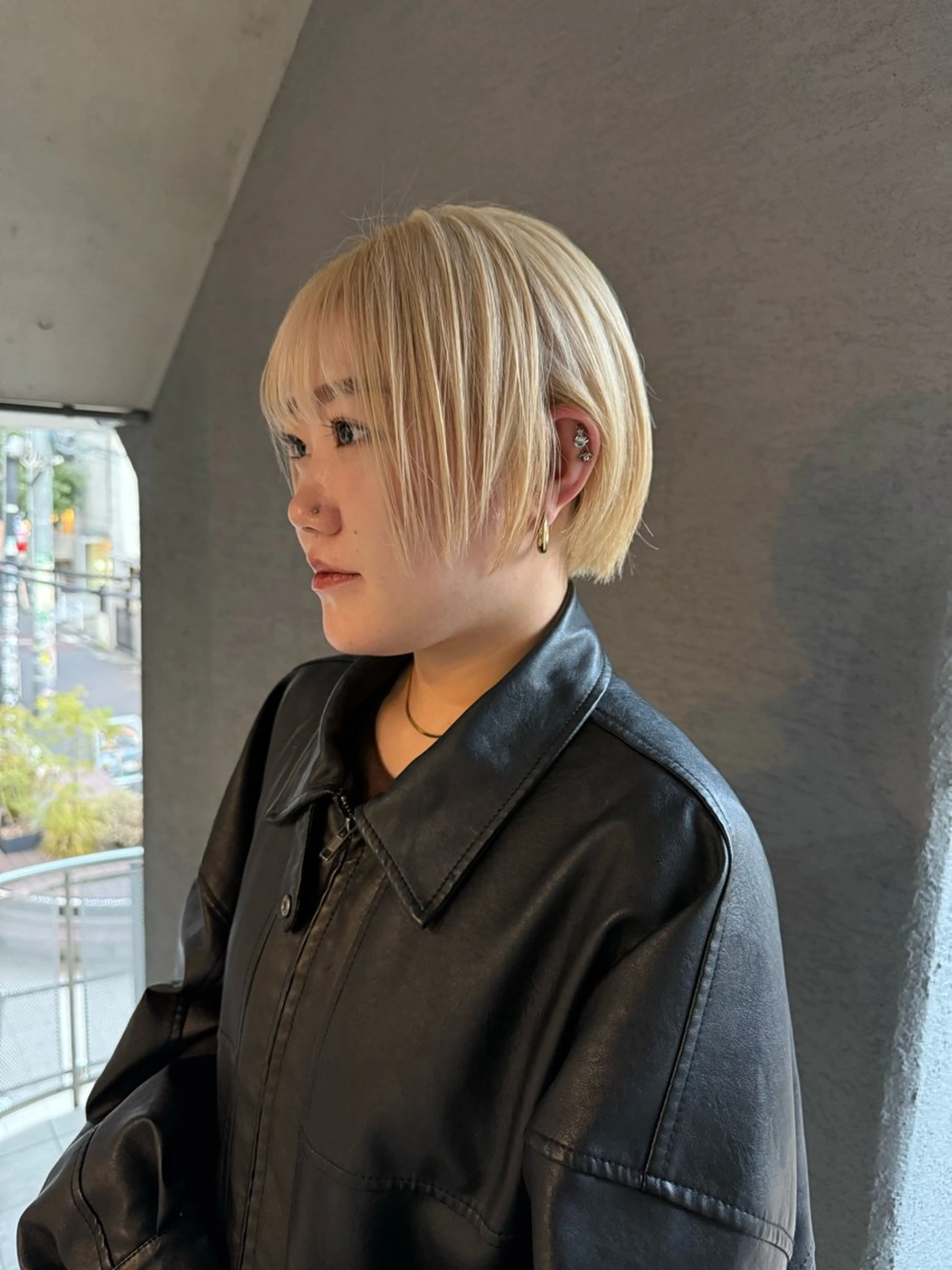 ショート ヘアカラー トリートメント 山影✨バレイヤージュ ハイライト✨メンズ◎のヘアスタイル