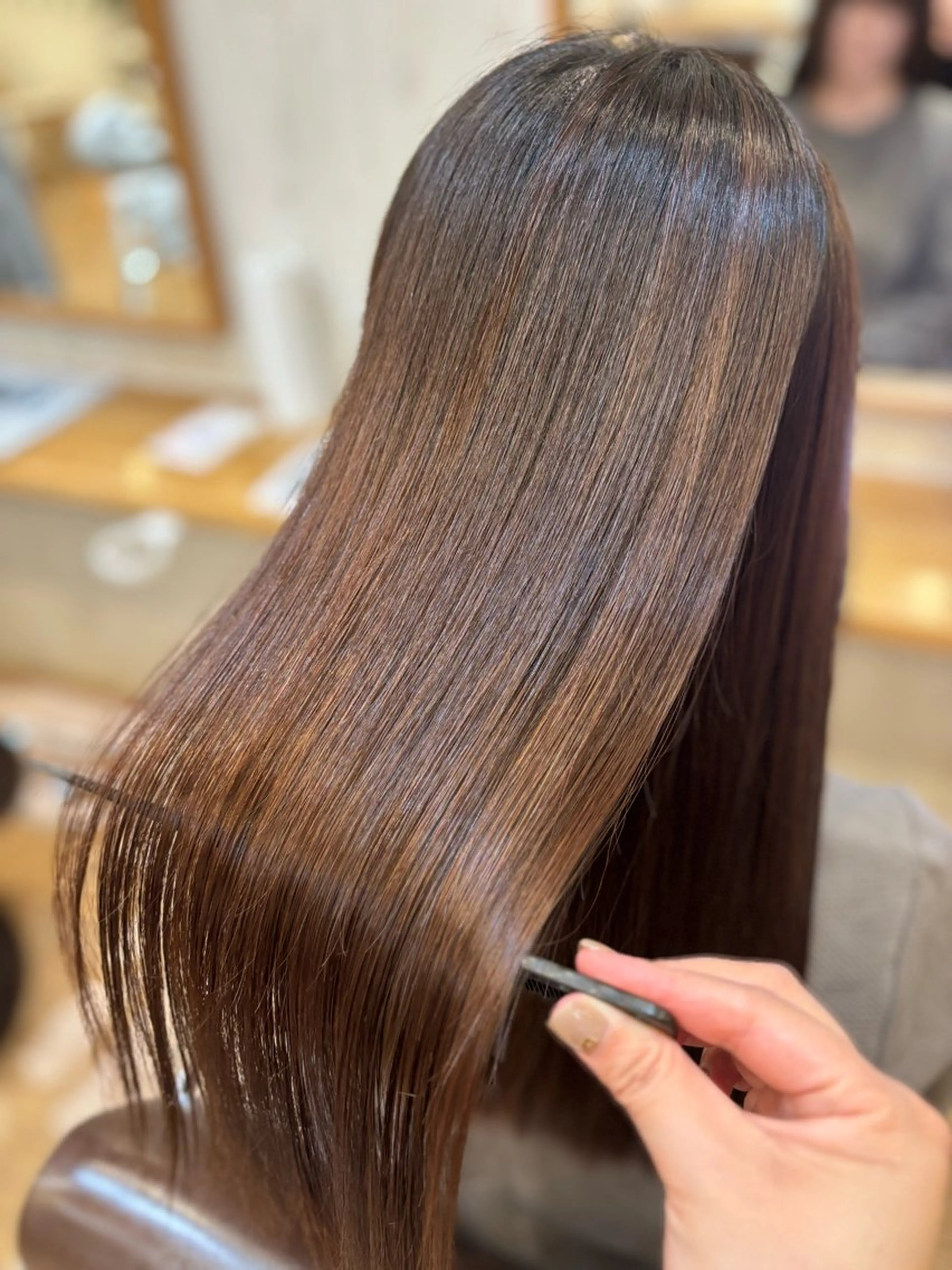 ロング 髪質改善 loops北山田所属・すなが/パーマカット モデル募集中のヘアスタイル