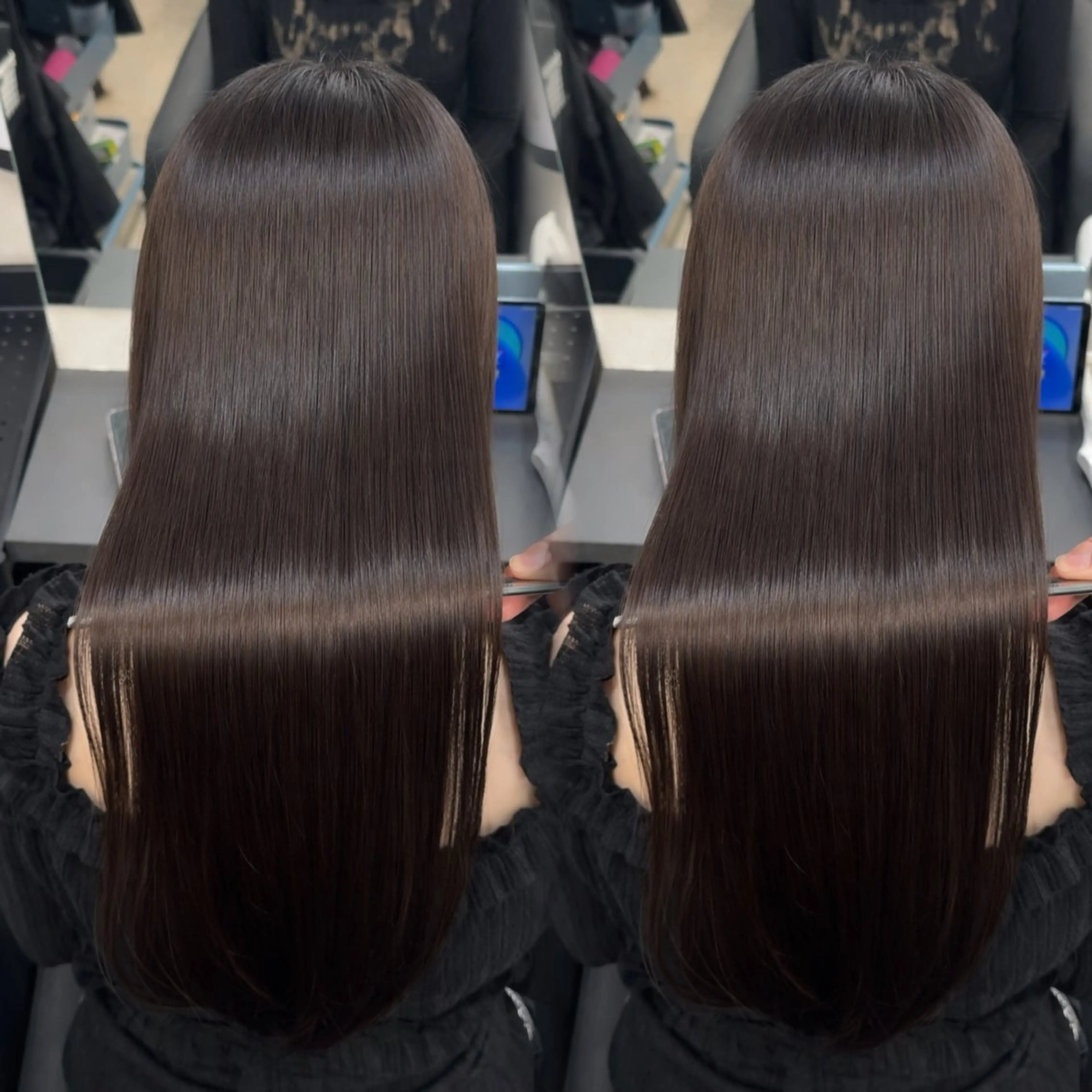 ロング カラー ヘアアレンジ カット ヘアカラー 縮毛矯正 トリートメント 新宿 /髪質改善/ 縮毛矯正/ヒュウガのヘアスタイル