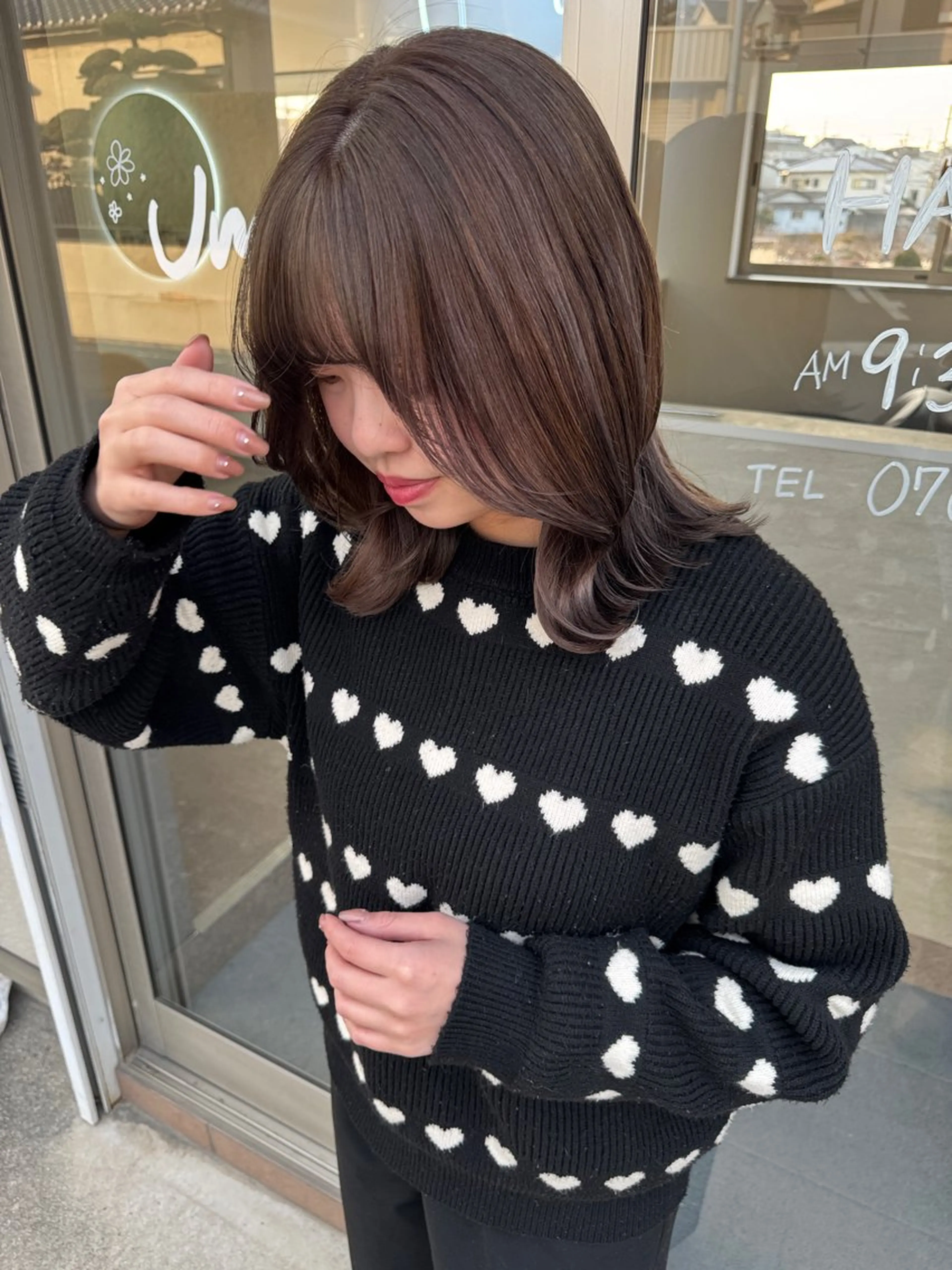 カット＋ワンカラーの写真