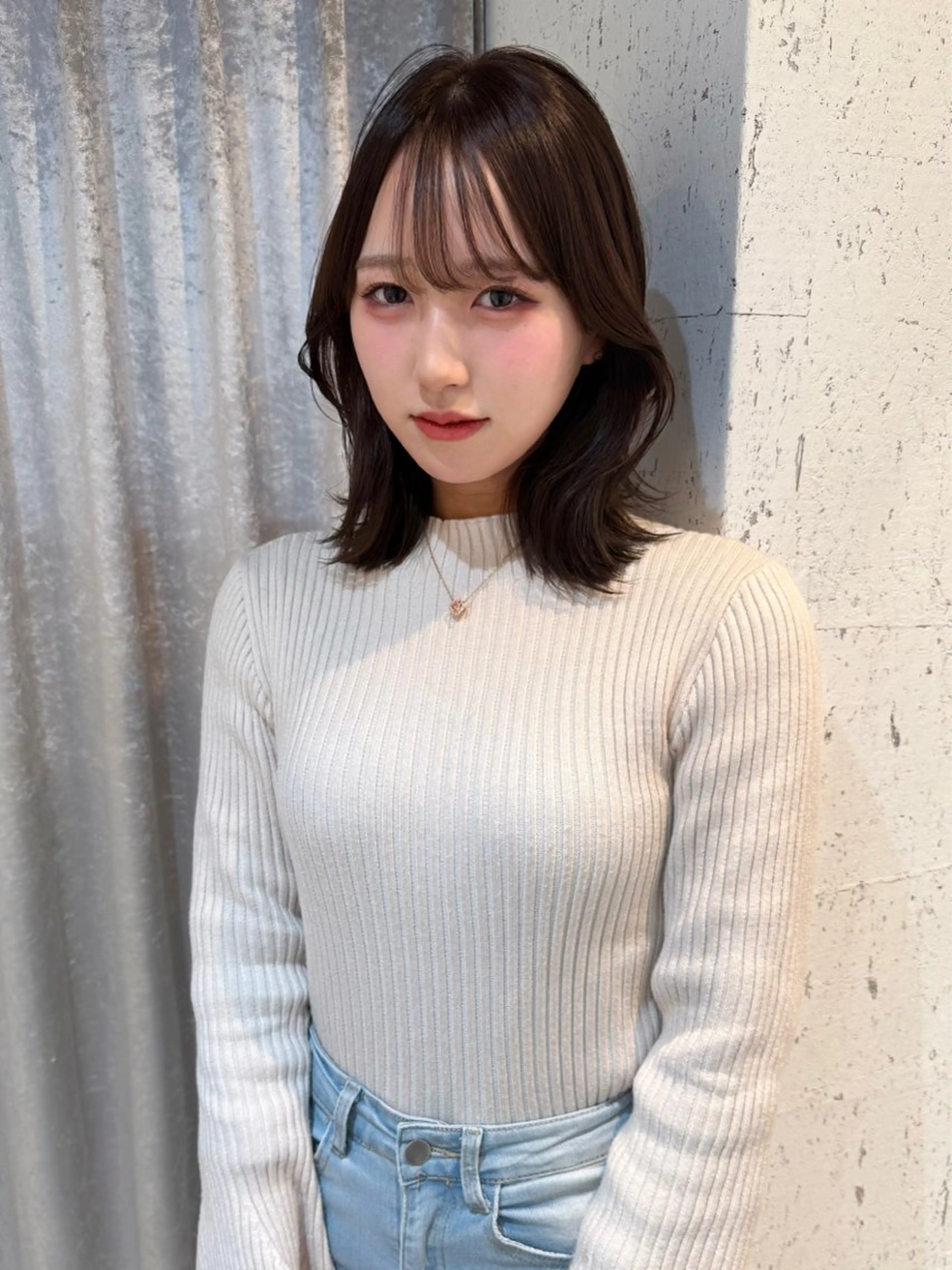 ミディアム カラー パーマ カット ヘアカラー 縮毛矯正 トリートメント mai / linoah˚✧のヘアスタイル