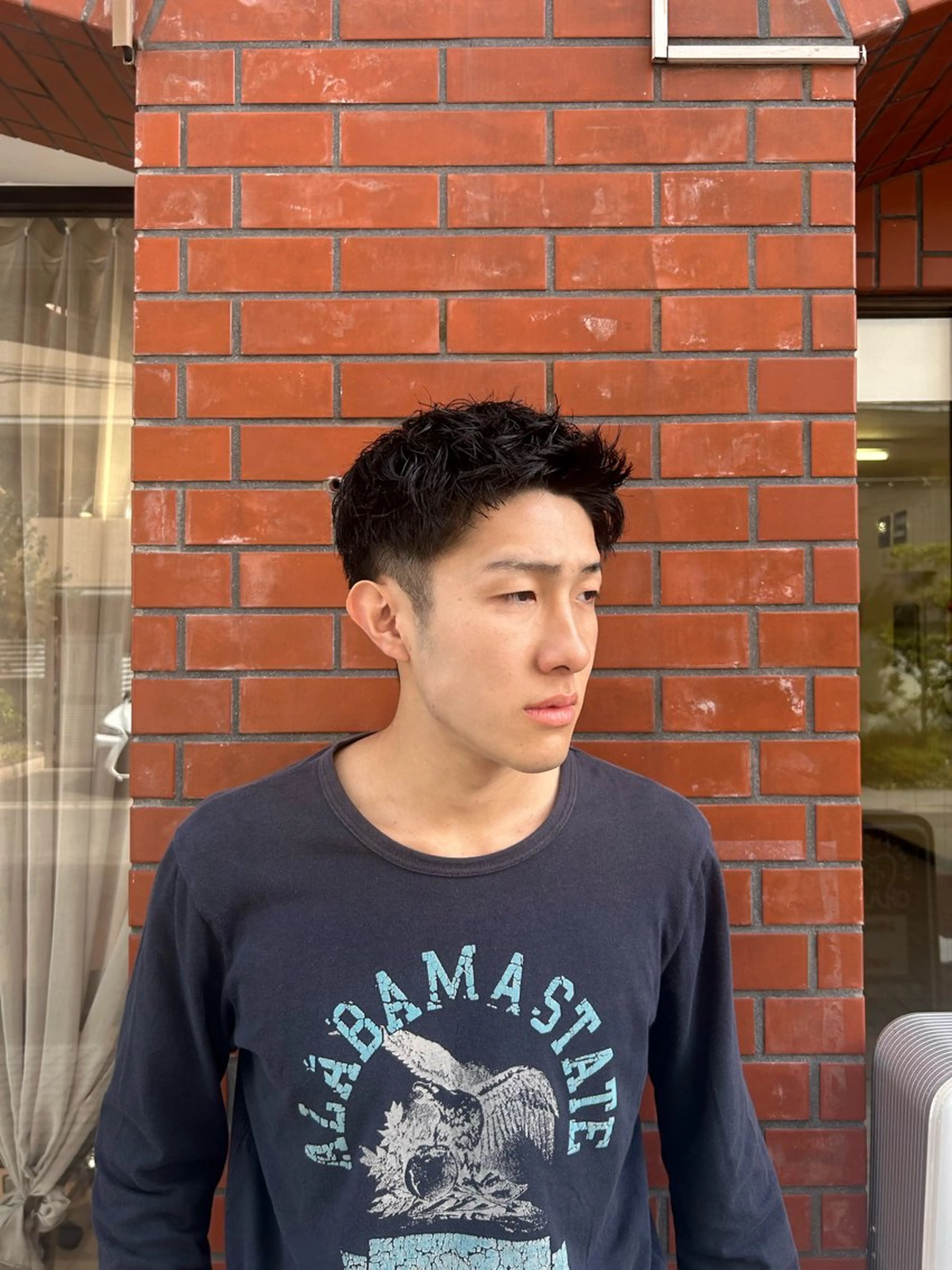 ショート パーマ メンズ メンズパーマ カット パーマ 保坂 駿太郎のヘアスタイル