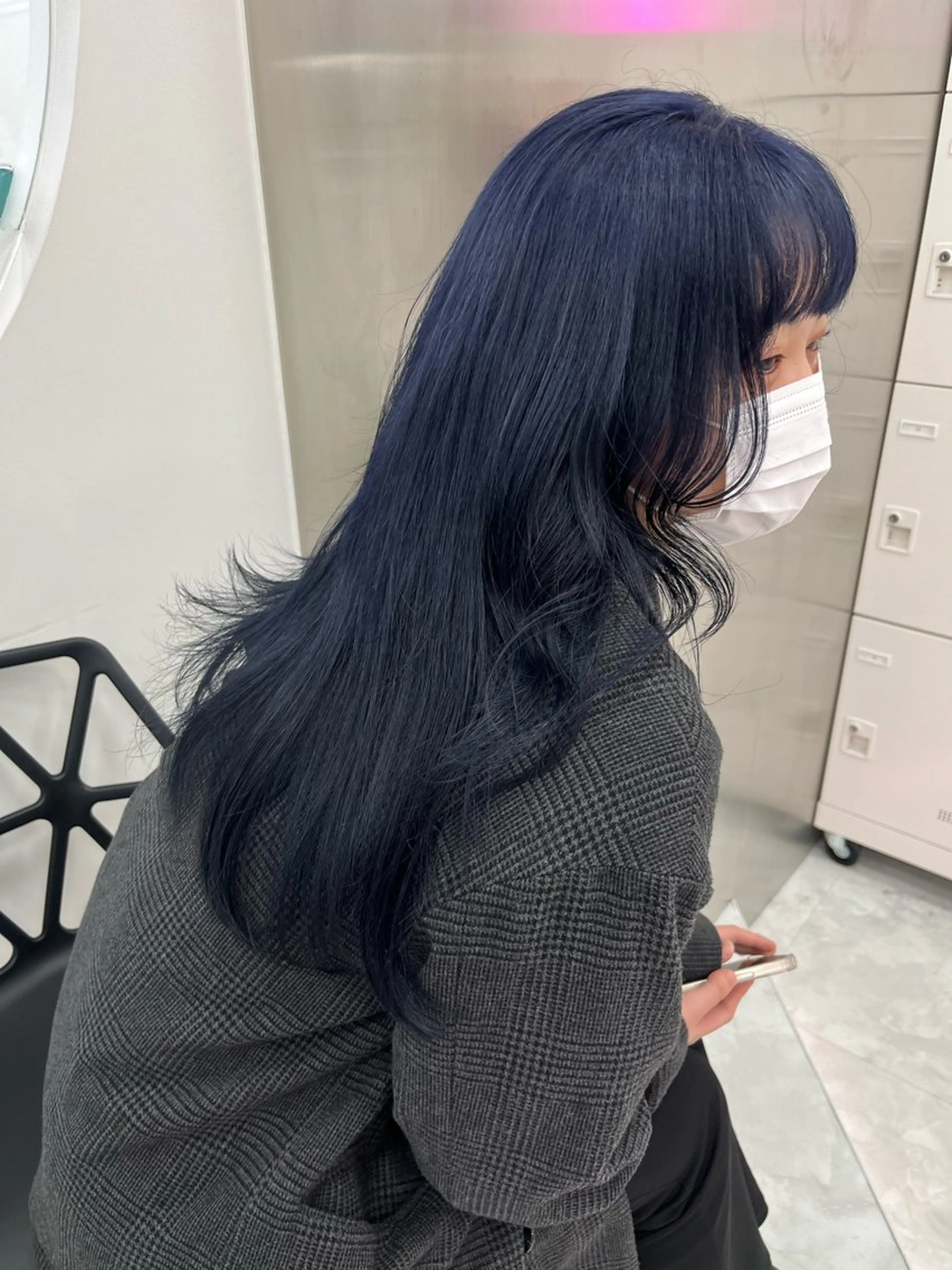 ロング ヘアカラー トリートメント ヘッドスパ ヘアセット ❤︎ワンホンガーリー なハイトーンヘア❤︎のヘアスタイル