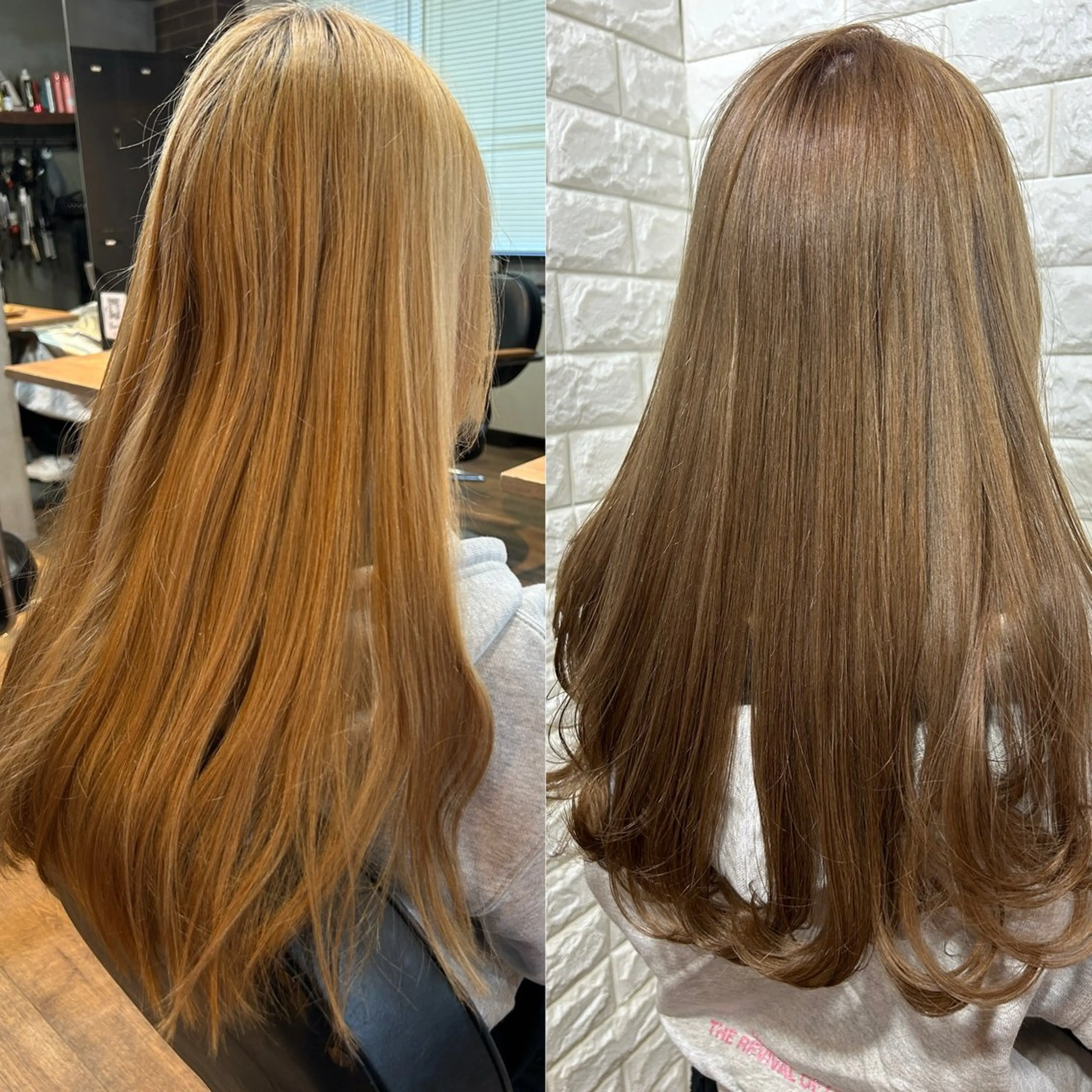 ロング カラー ベージュカラー ミルクティーベージュ 顔周りカット レイヤーカット カット ヘアカラー トリートメント La fith hair ray 札幌店所属・レイヤー/縮毛矯正/ 透明感カラー/マサキのヘアスタイル