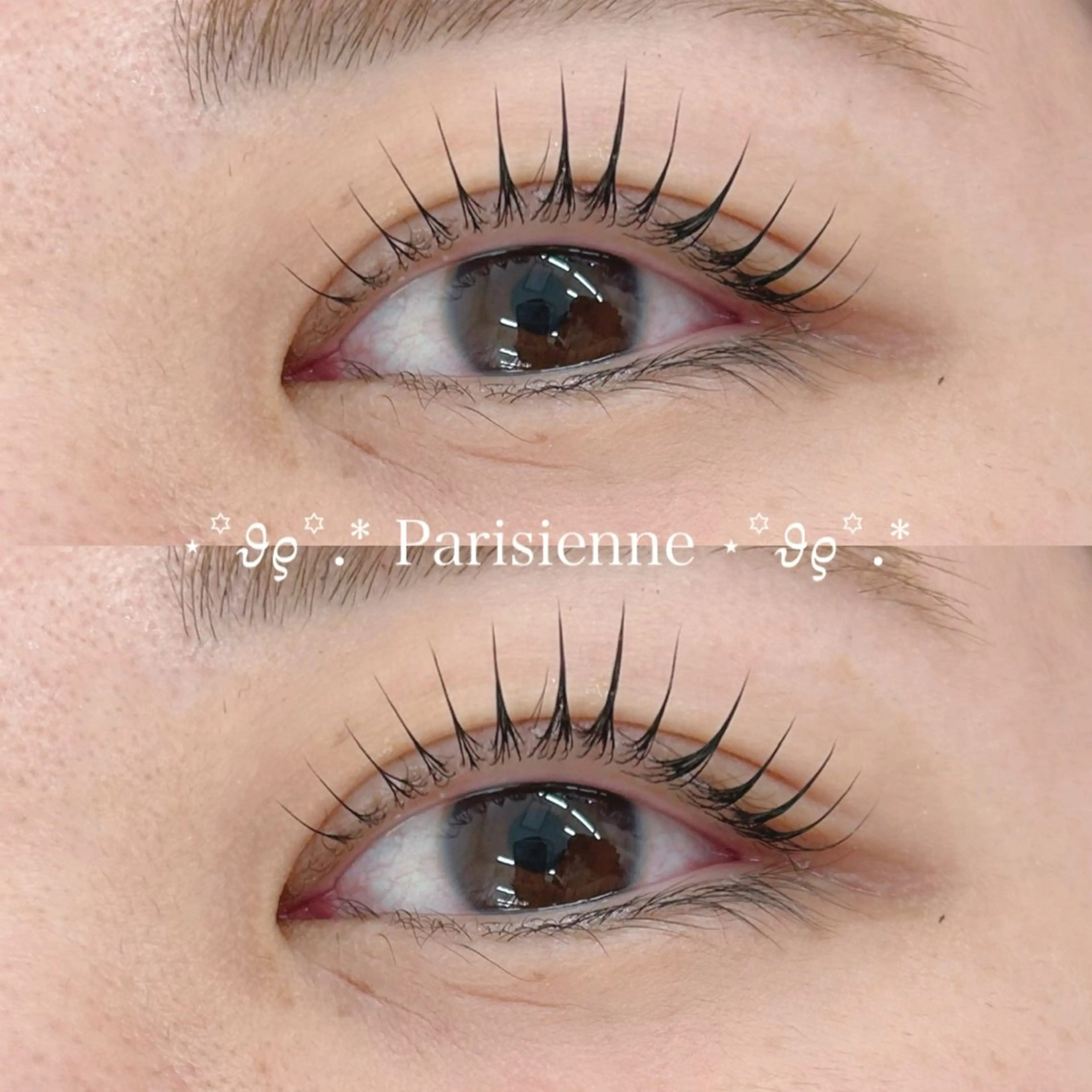 マツエク・マツパ 束感まつ毛 韓国風マツエク パリジェンヌラッシュリフト まつげパーマ 一重×まつ毛パーマ イトウ フウミのマツエク・マツパデザイン