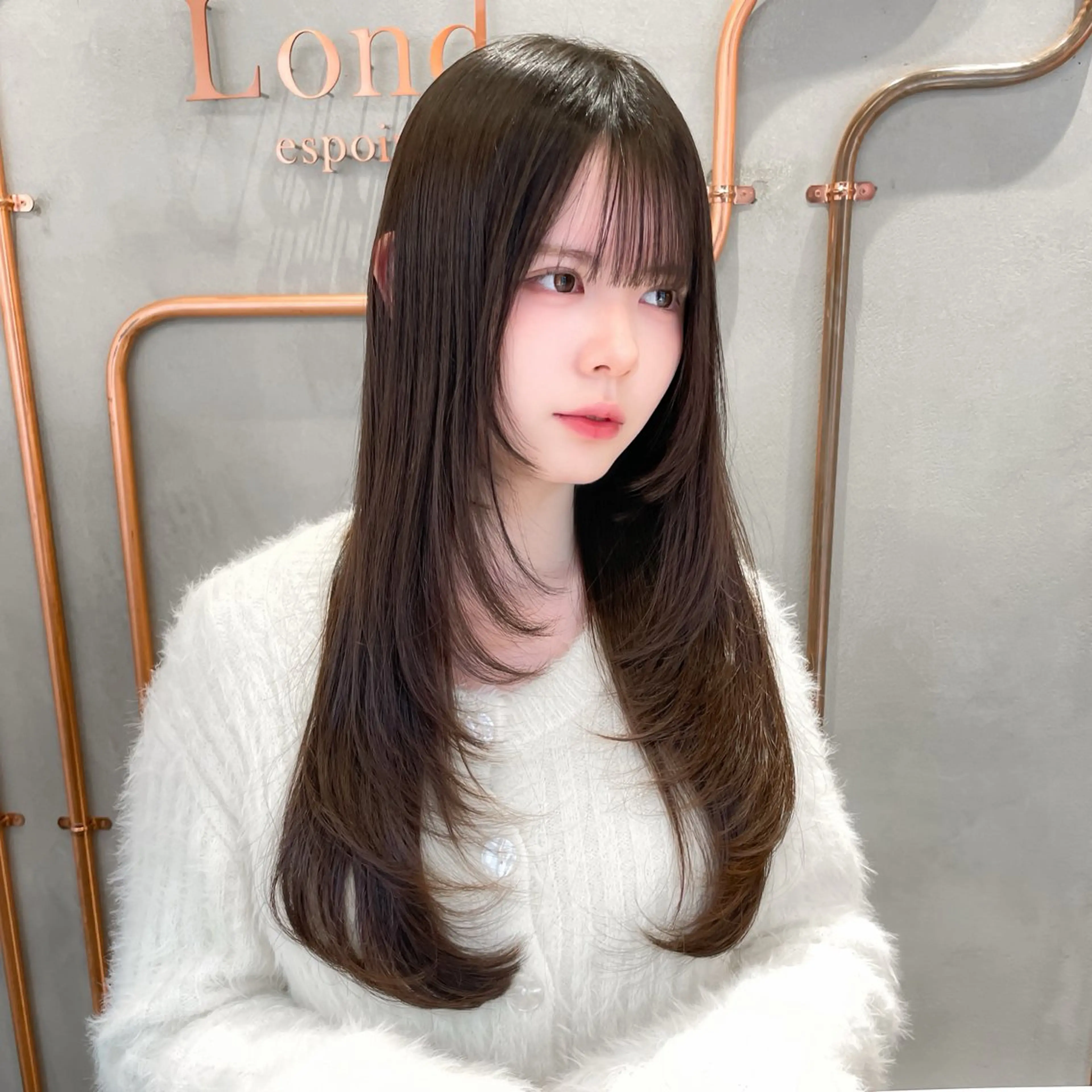 ミディアム カラー カット ヘアカラー トリートメント レイヤー/韓国ヘア 縮毛矯正🫧鈴木颯のヘアスタイル