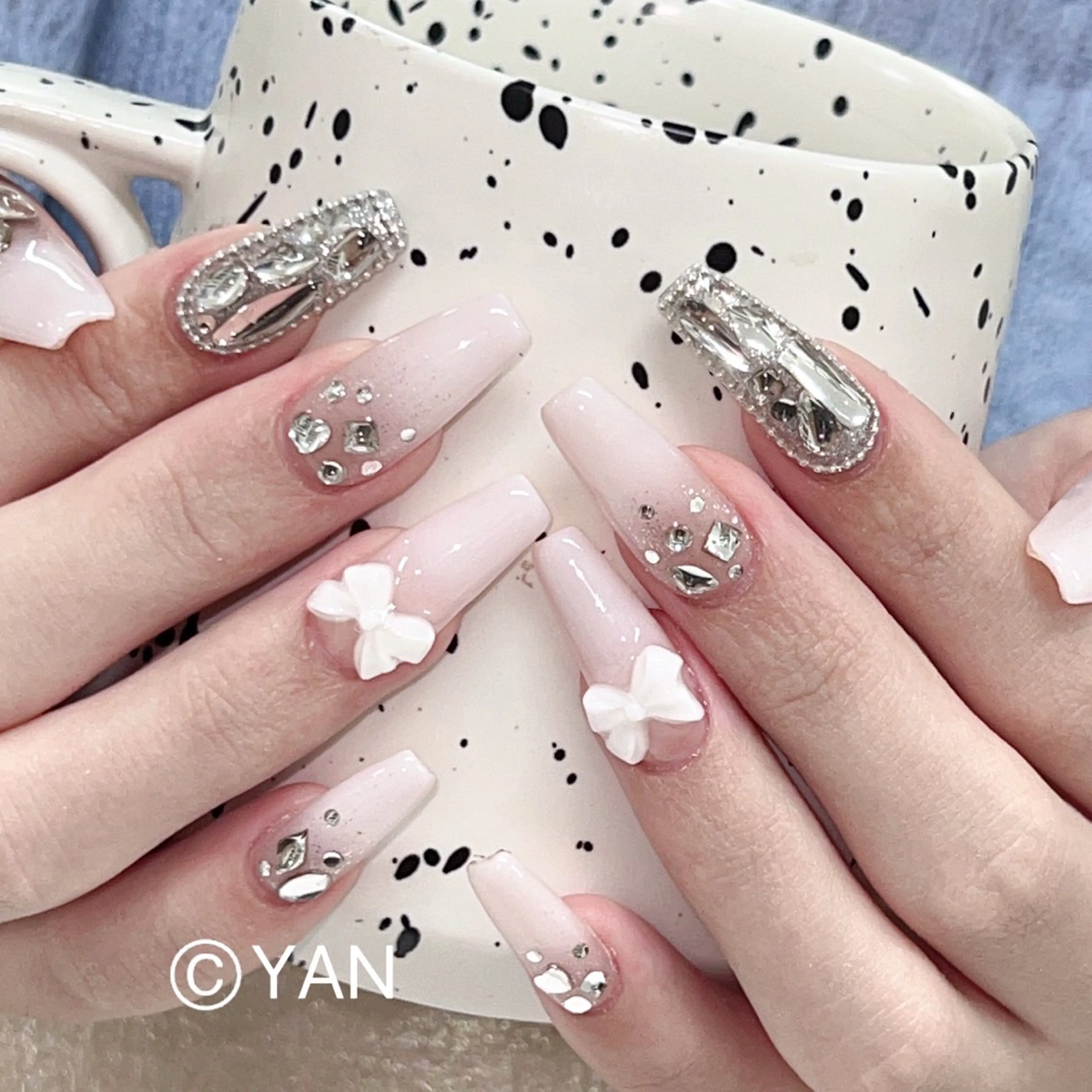 ネイル 長いだし/スカルプ/ パラシェルN.oneのネイルデザイン