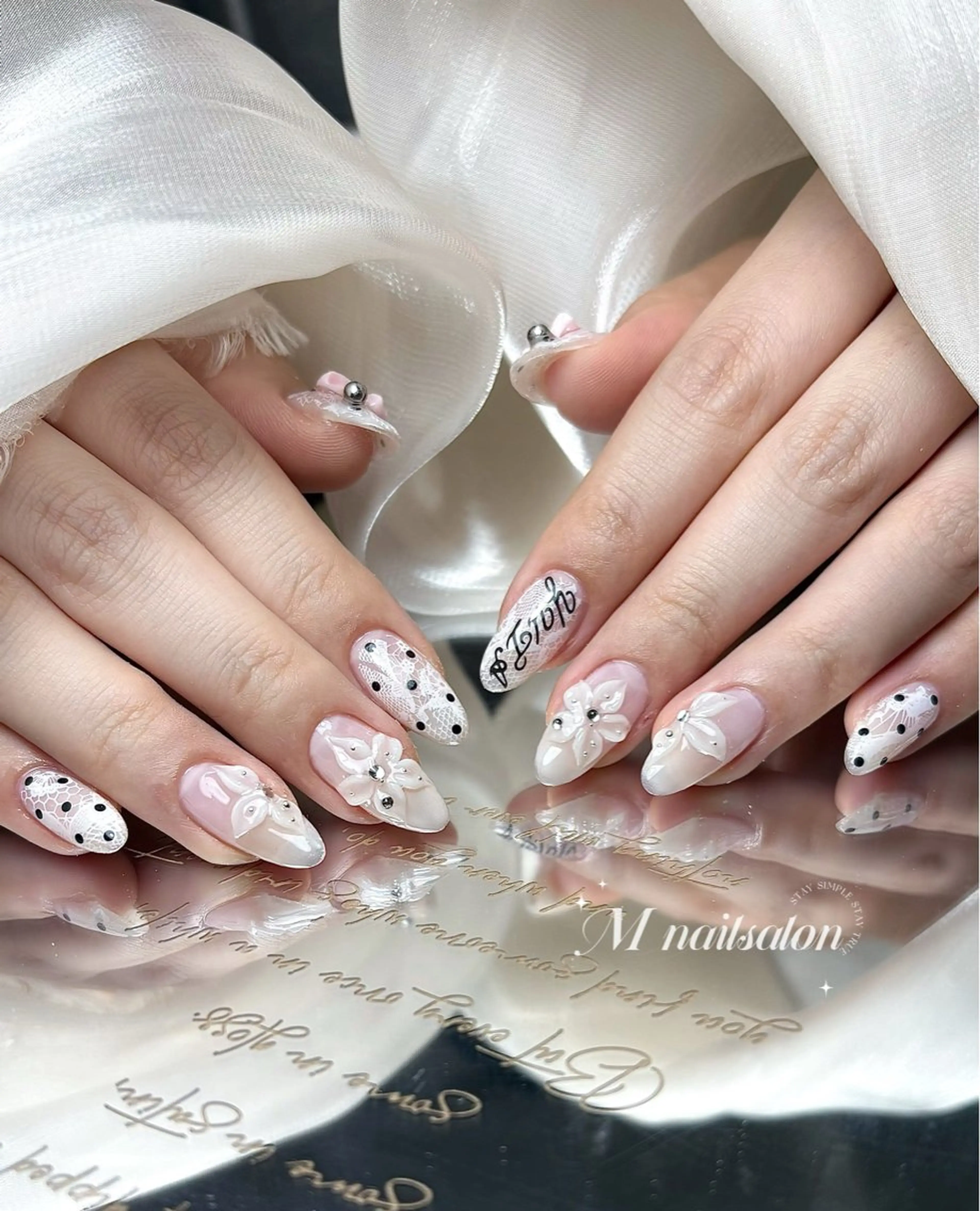 ネイル M🌷nail 長さだし専門店のネイルデザイン