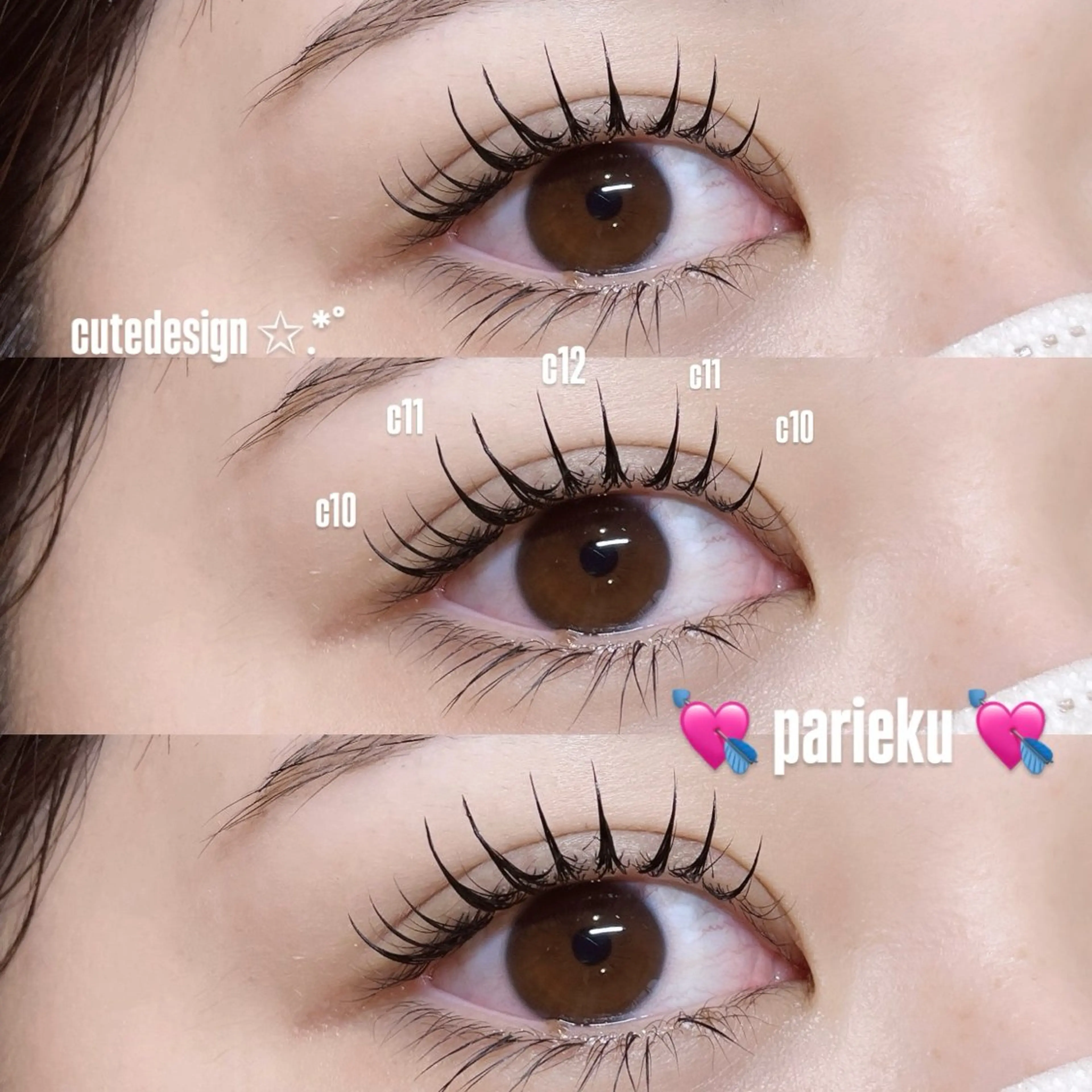 マツエク・マツパ マツエク Mell Yuuna ♡パリエク /束感のマツエク・マツパデザイン