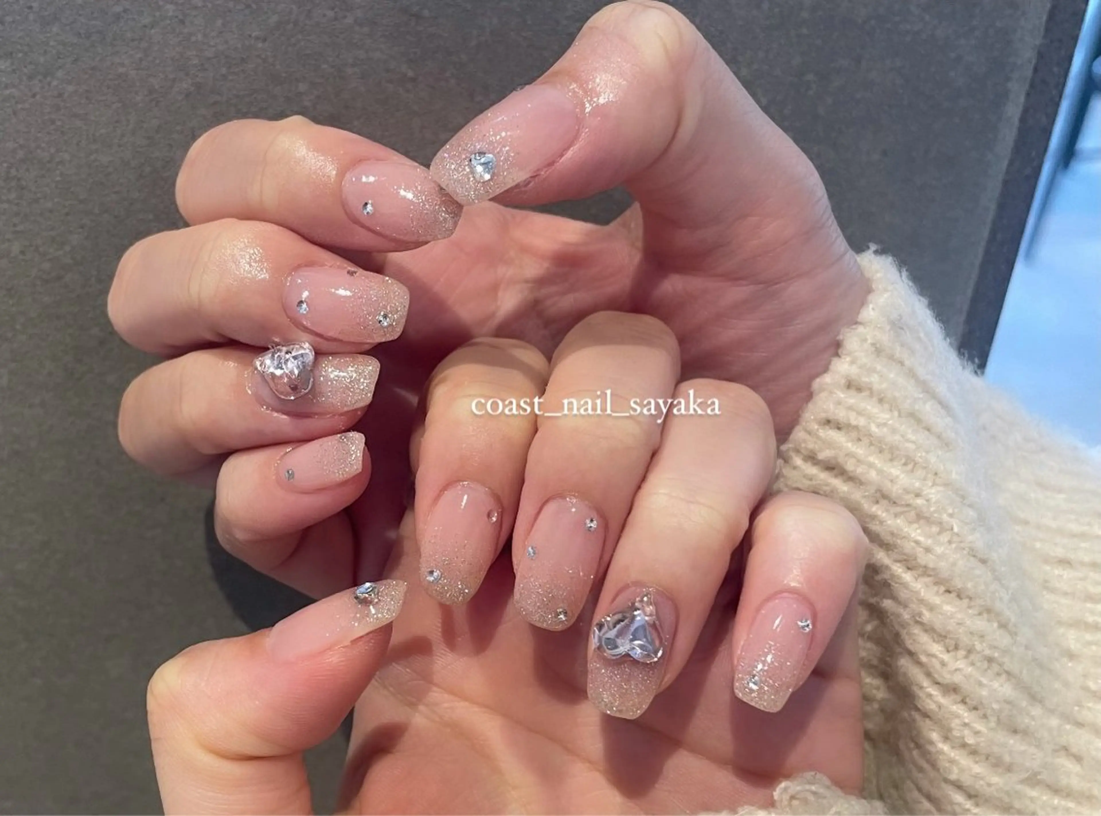 ネイル ピンク ハンドネイル HOSHI ⭐️辻堂 /藤沢ガーリーネイルのネイルデザイン