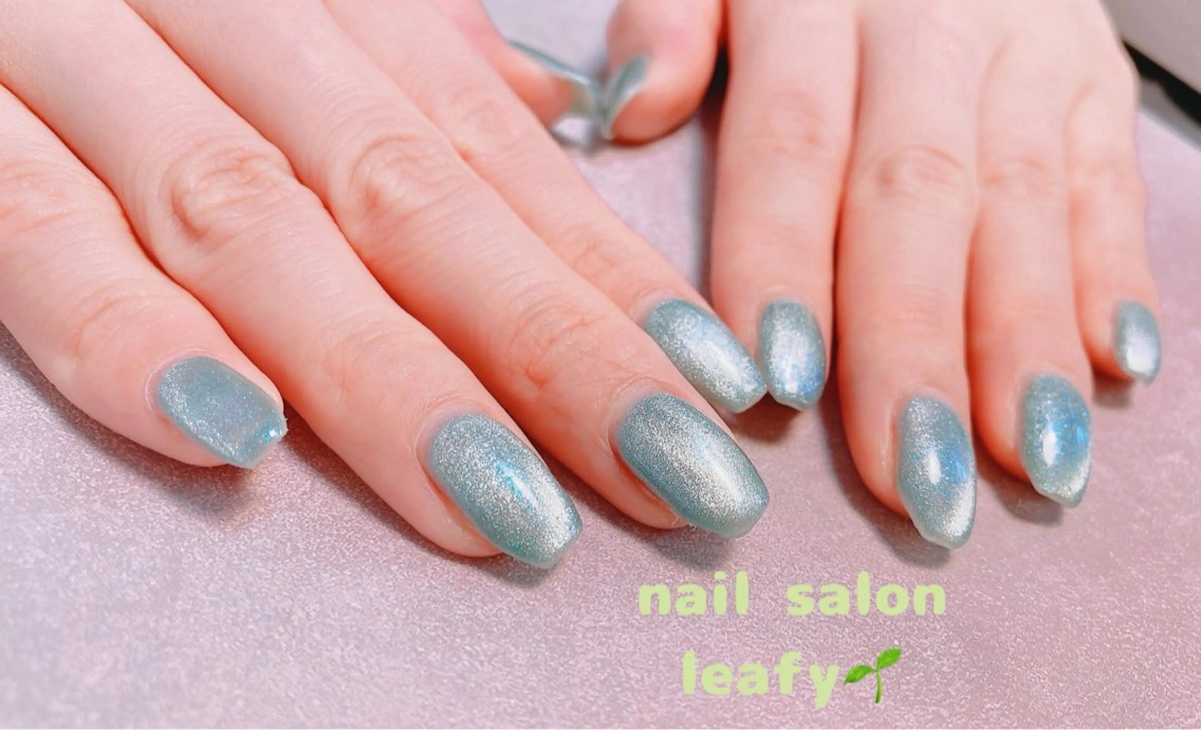 ネイル グリーン ネイルサロン leafyのネイルデザイン