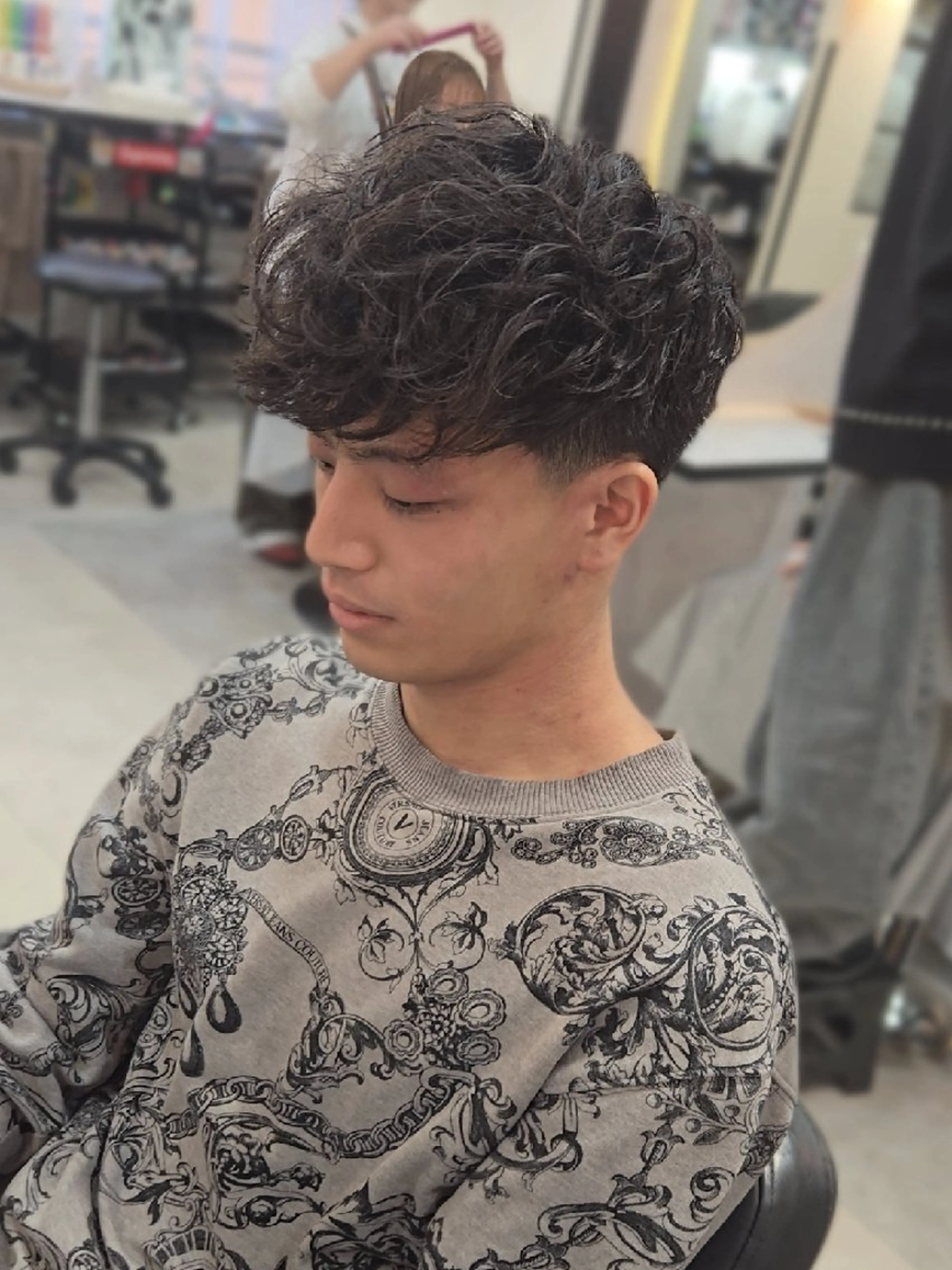 メンズ ショート パーマ メンズパーマ カット パーマ ヘアセット LEN名古屋/パーマ 海外ヘア/メンズ特化のヘアスタイル