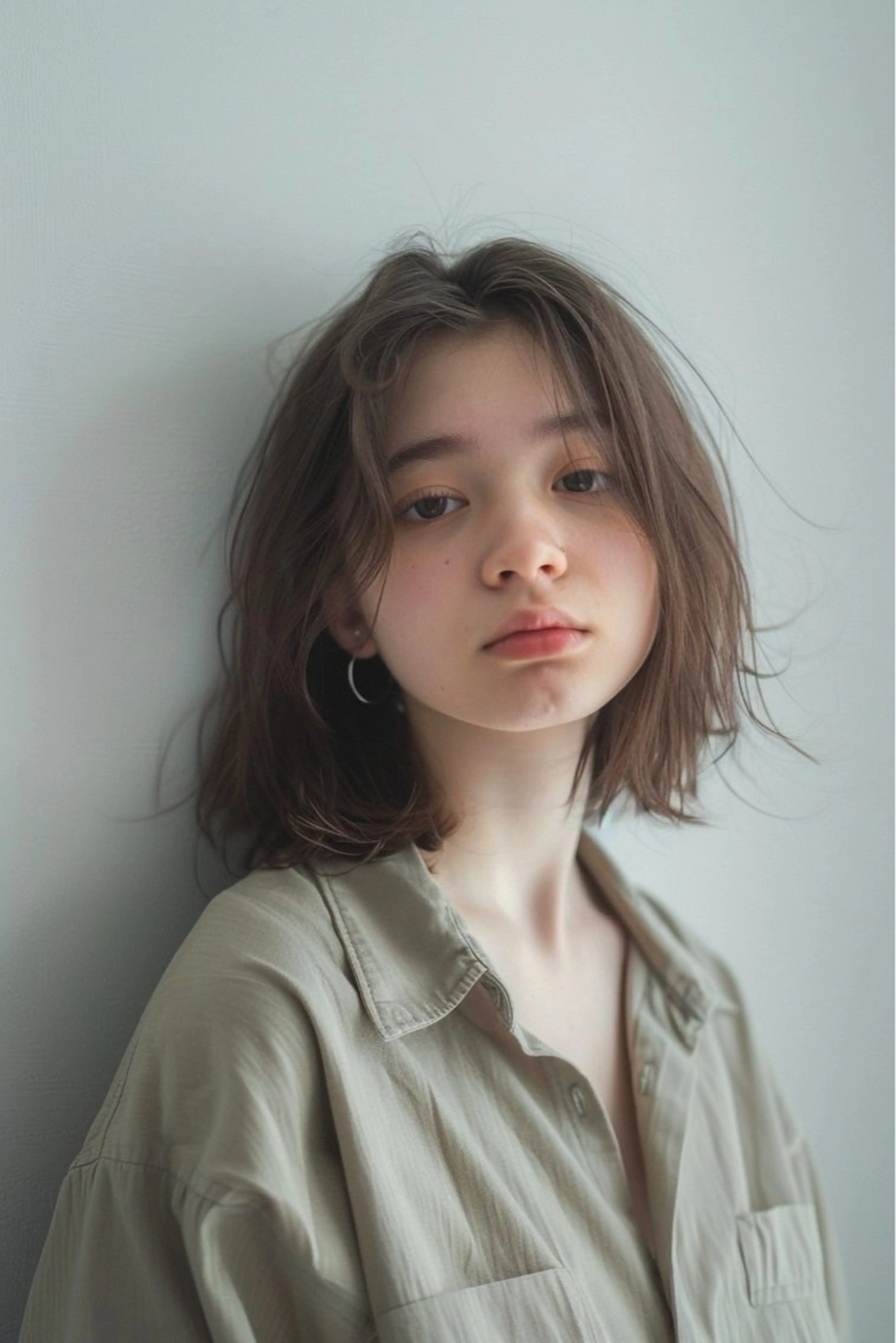 ミディアム カラー 圧倒的似合わせ ケアカラーYUTOのヘアスタイル