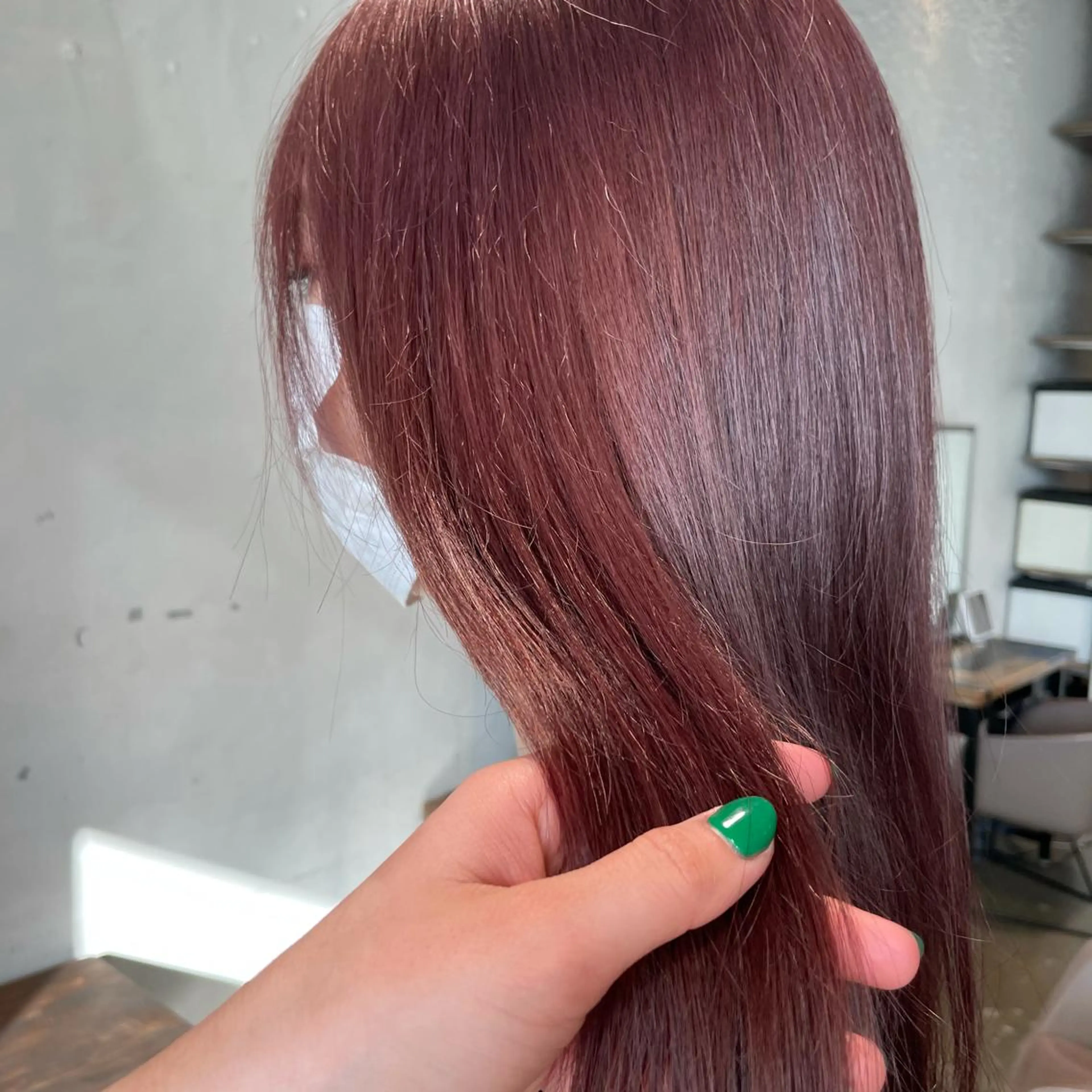 ロング カラー ヘアアレンジ ラベンダーカラー ピンクカラー ピンクラベンダー 【柔らか透明感✨/ 似合せ前髪】大石葉月のヘアスタイル