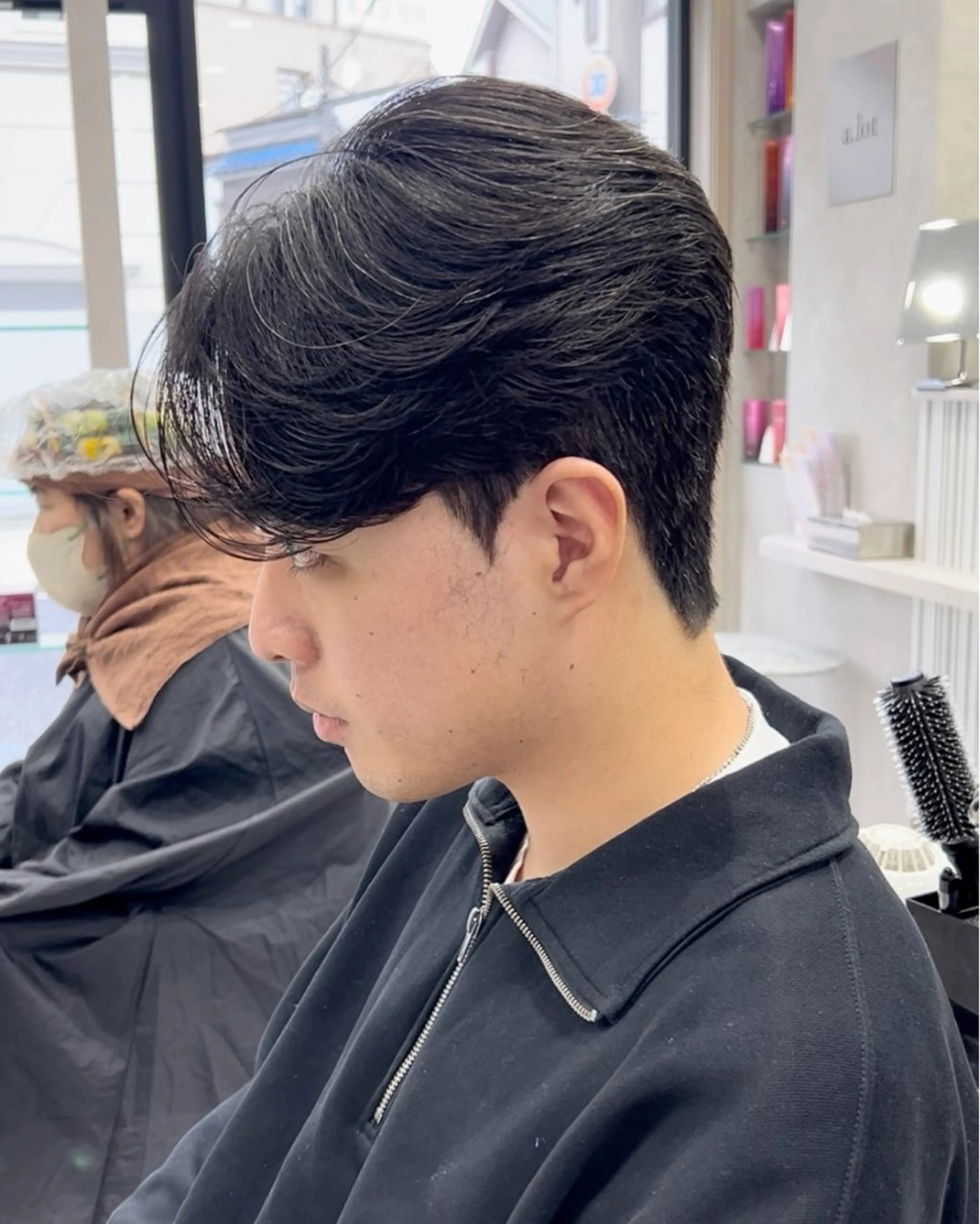 メンズ メンズ韓国風 メンズパーマ カット パーマ 縮毛矯正 【メンズ縮毛矯正】 kanata/溝の口のヘアスタイル