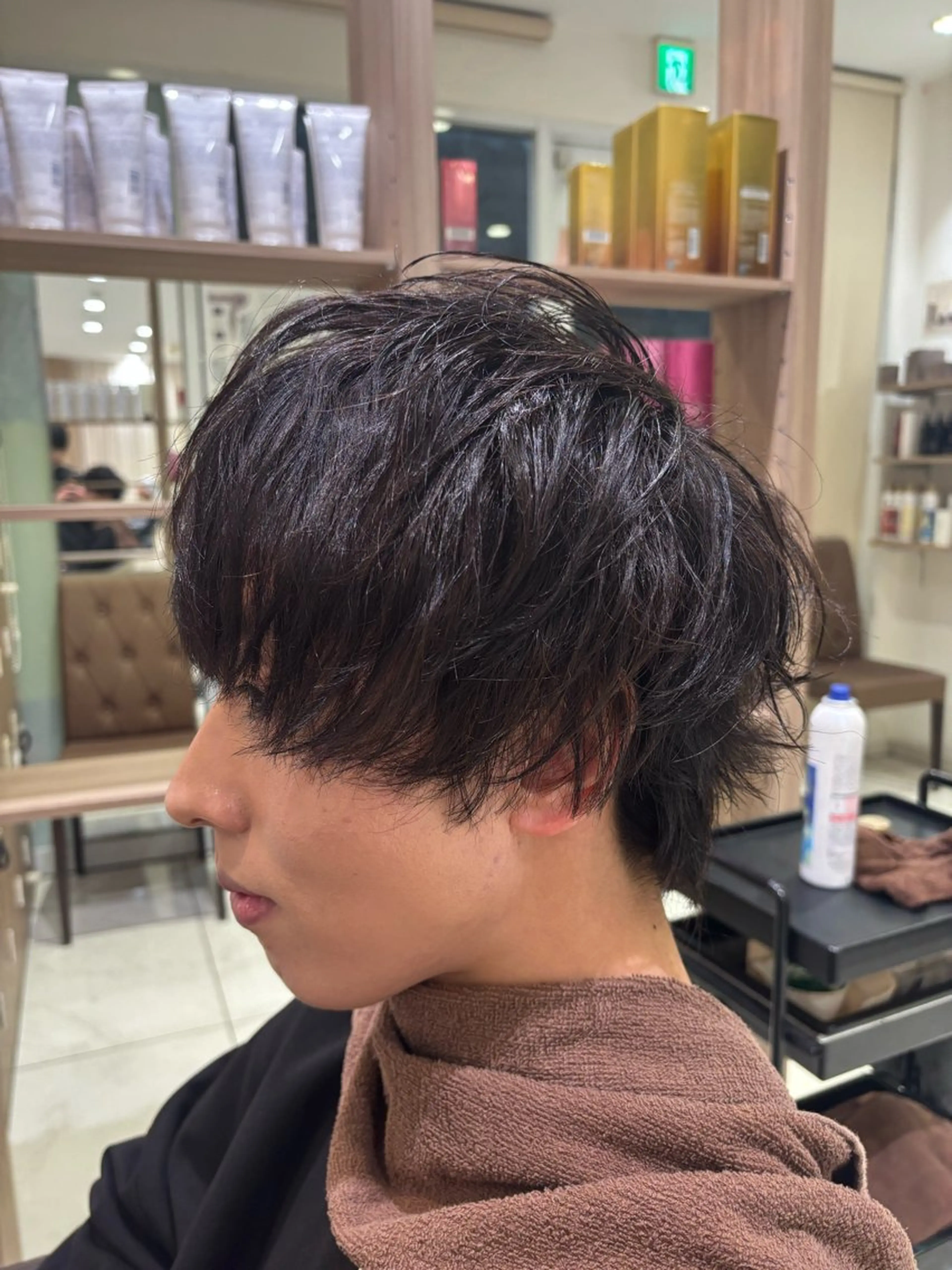 メンズ ヘアセット 👼🏻透明感カラー 〻takuya💫のヘアスタイル