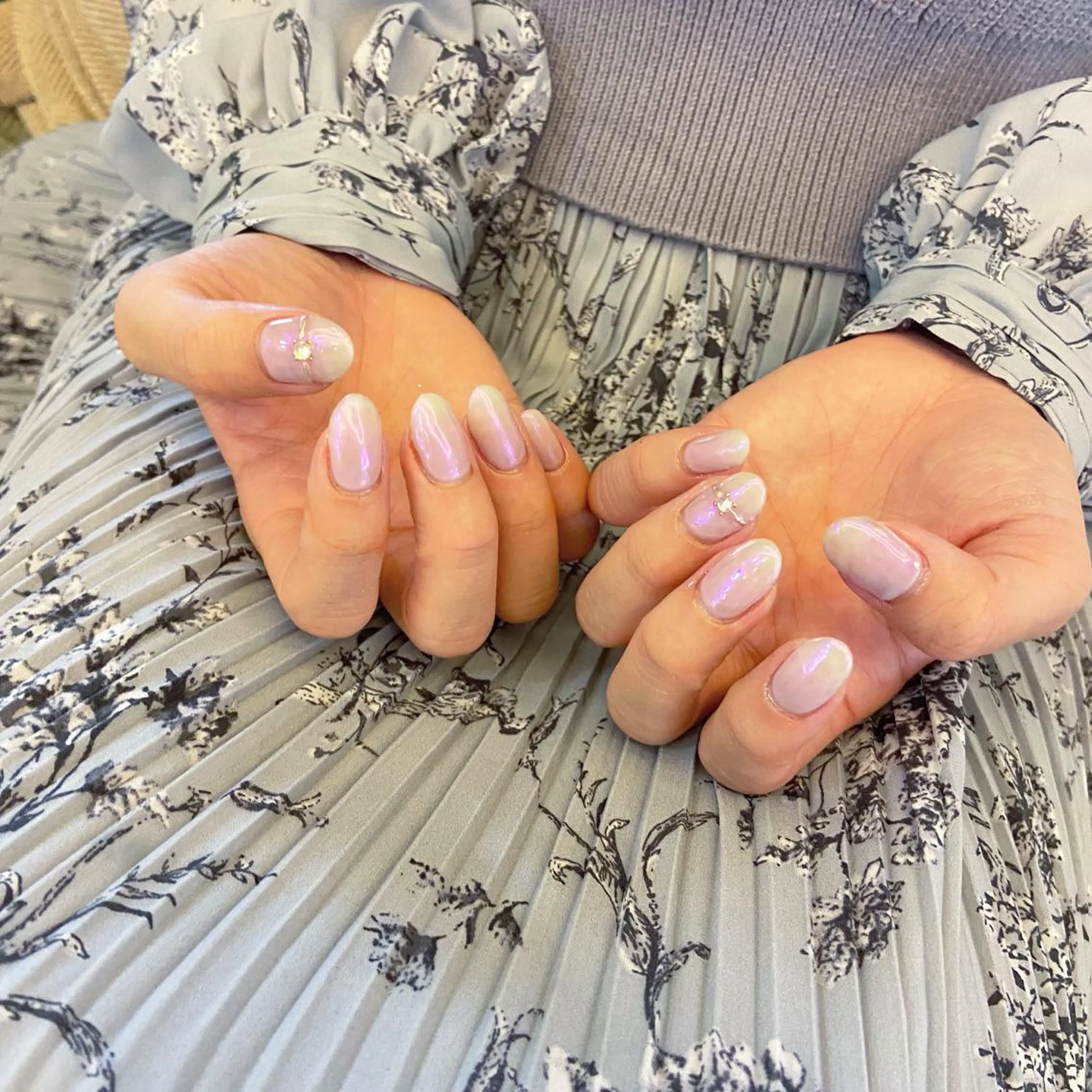 ネイル 𝕄𝕚𝕪𝕦🤍 自由が丘⌇パラジェルのネイルデザイン