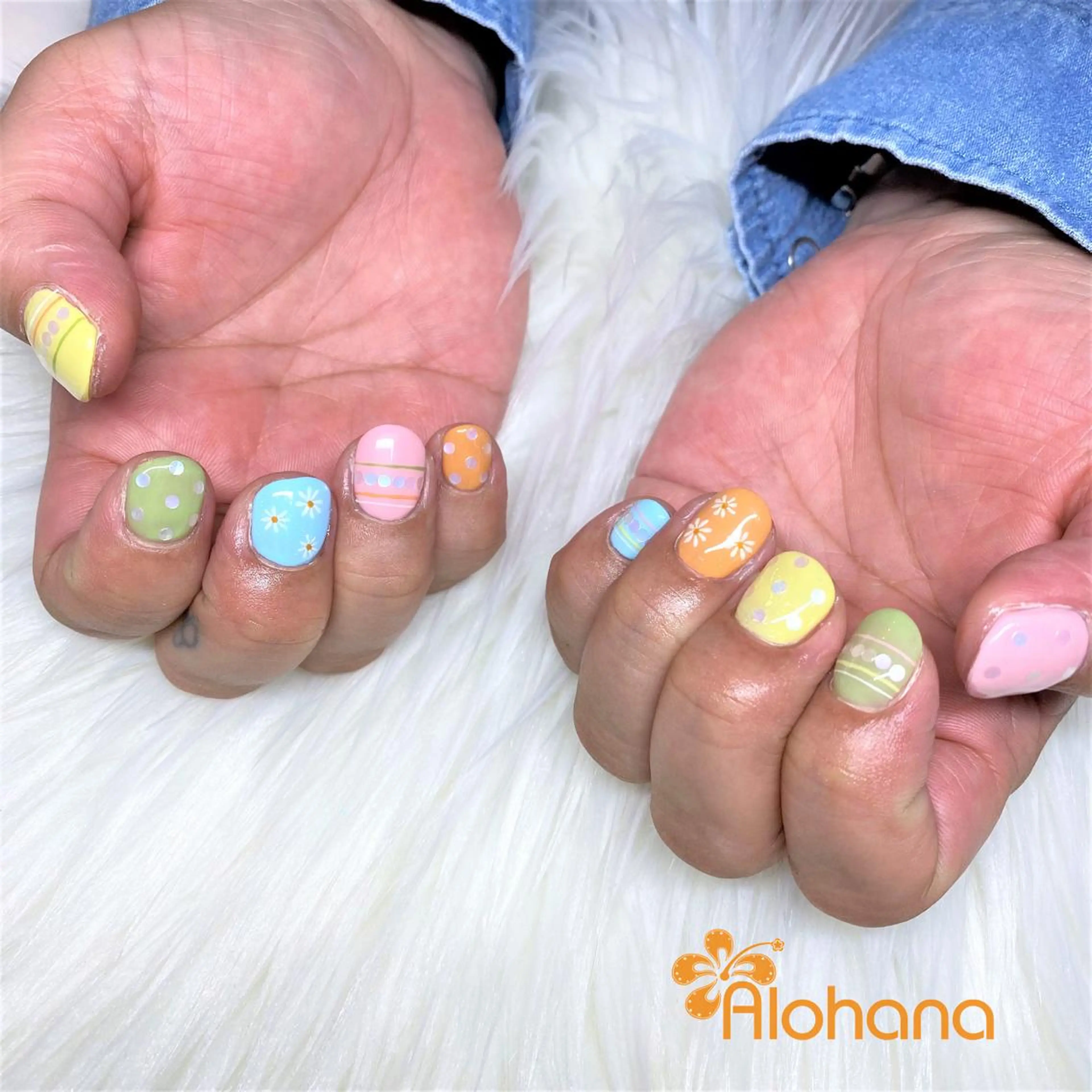 ネイル イースター ハンドネイル Alohana所属・Alohana Minaのネイルデザイン