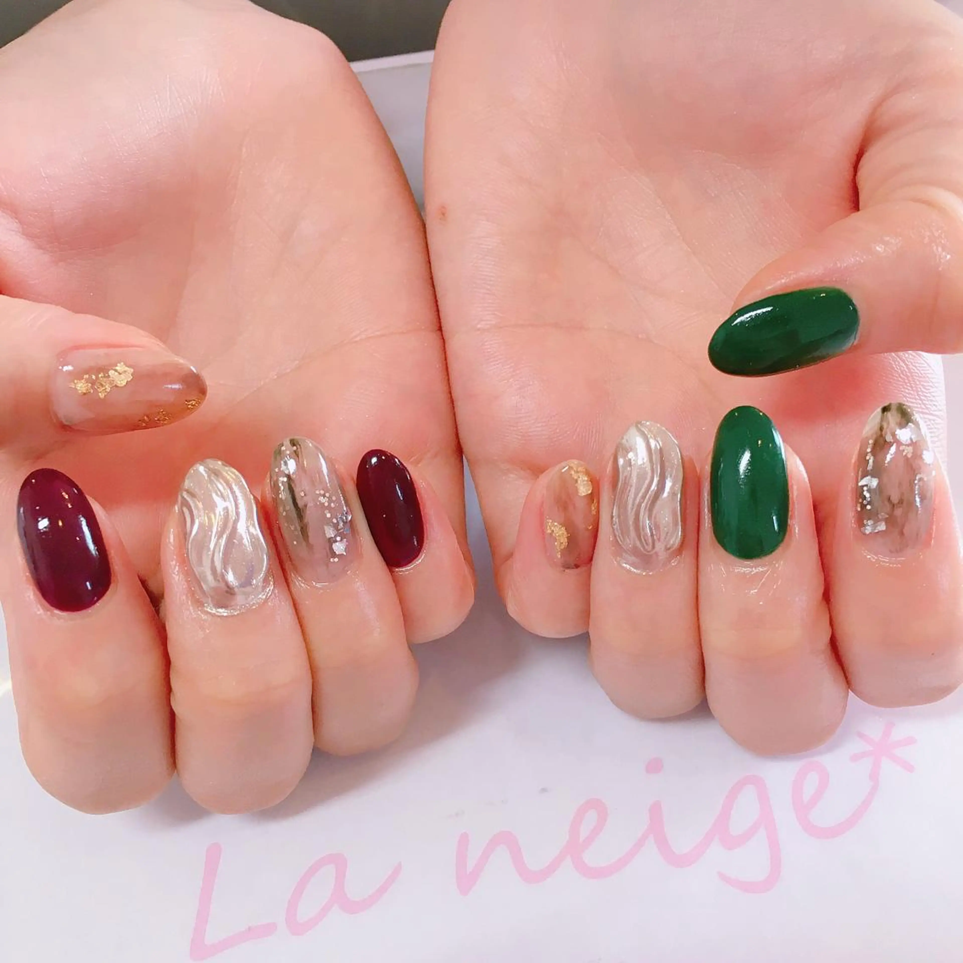 ネイル La neige* yuki 🥯🍑のネイルデザイン