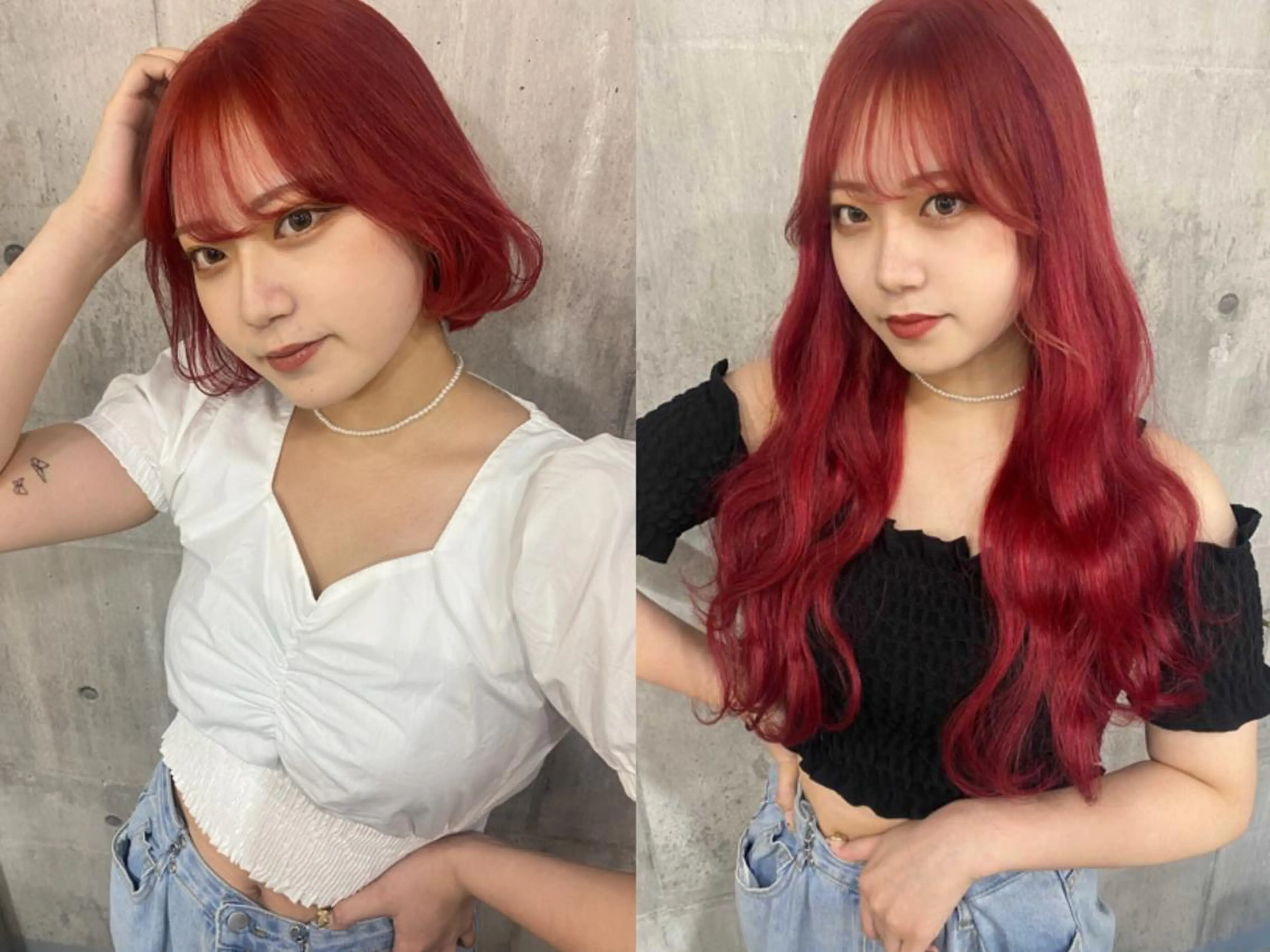 セミロング カラー シールエクステ ボブ エクステ SHURI❤️‍🔥 中/韓mix ♡のヘアスタイル