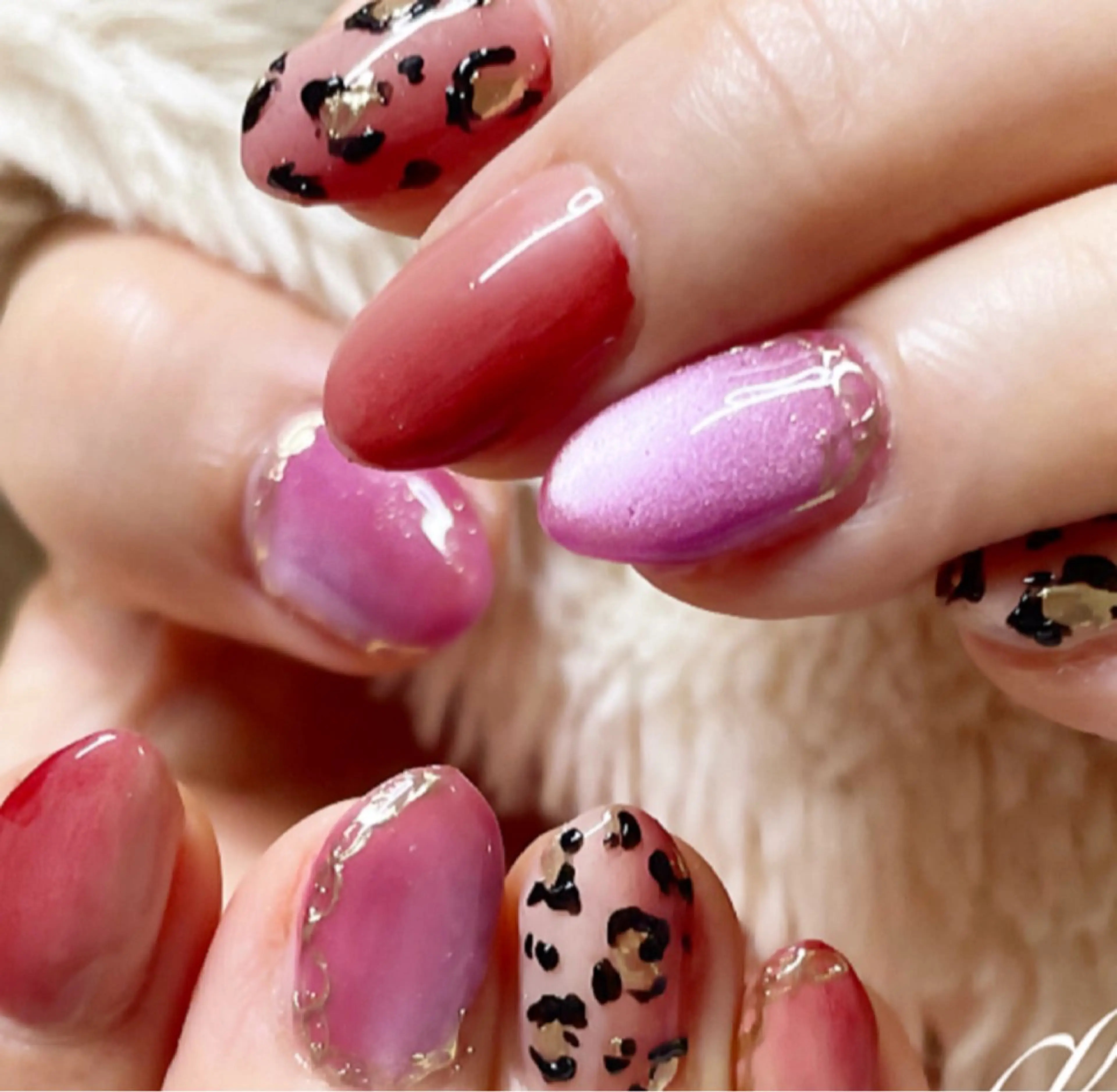 ネイル アートネイル ジェルネイル ストーンネイル フルリール 【プライベートサロンのネイルデザイン