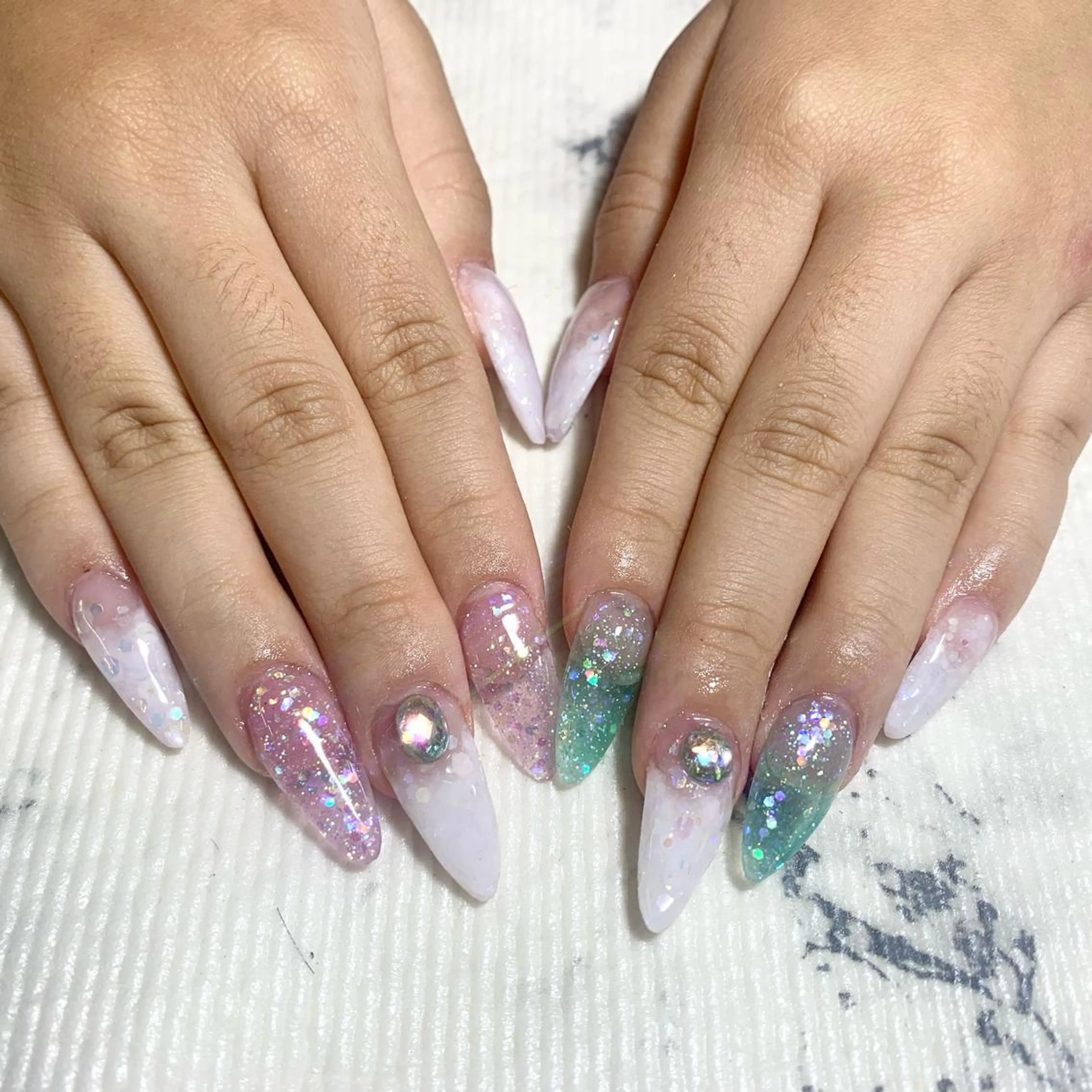 ネイル ワンカラーネイル スカルプネイル ハンドネイル Ruana Nailのネイルデザイン