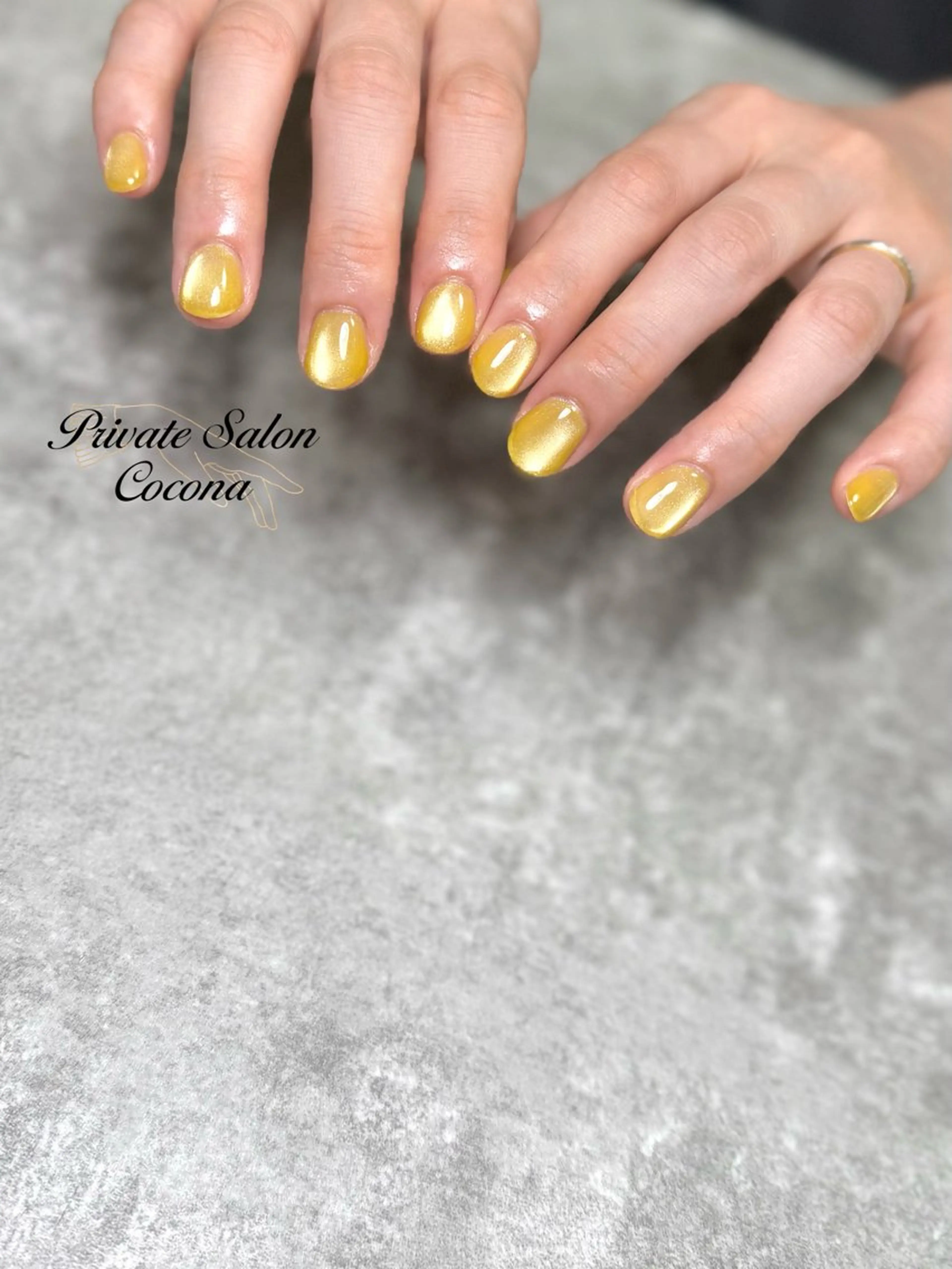 ネイル マグネットネイル オフィスネイル ワンカラーネイル ハンドネイル プライベートサロン nailcoconaのネイルデザイン