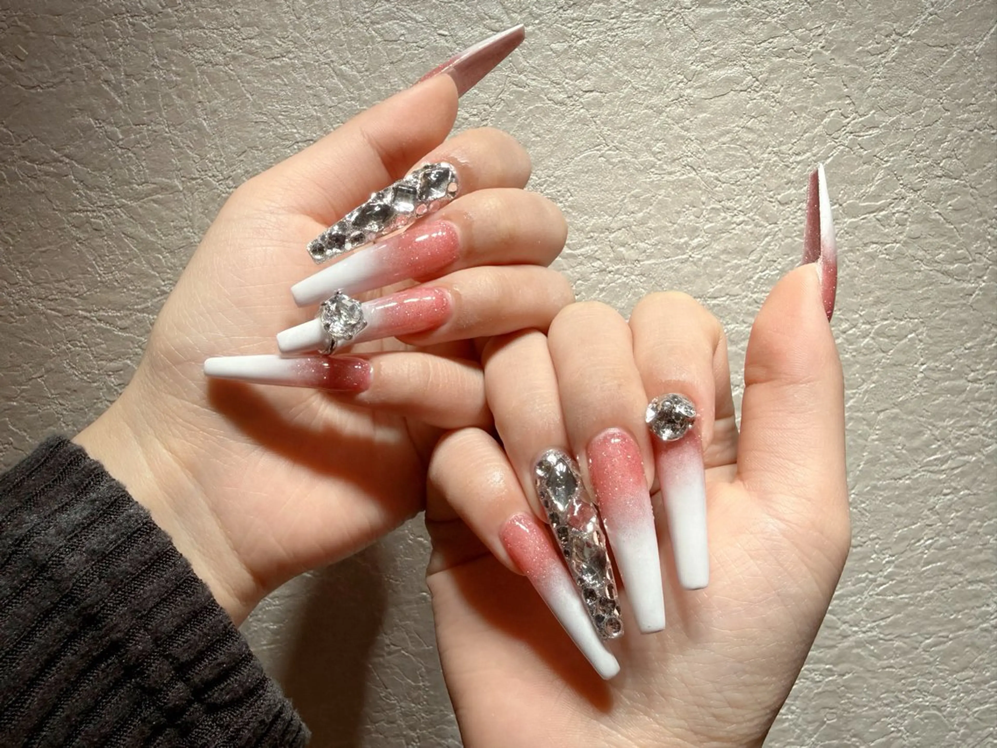ネイル アートネイル フットネイル ジェルネイル ハート マグネットネイル Babarla Nailのネイルデザイン