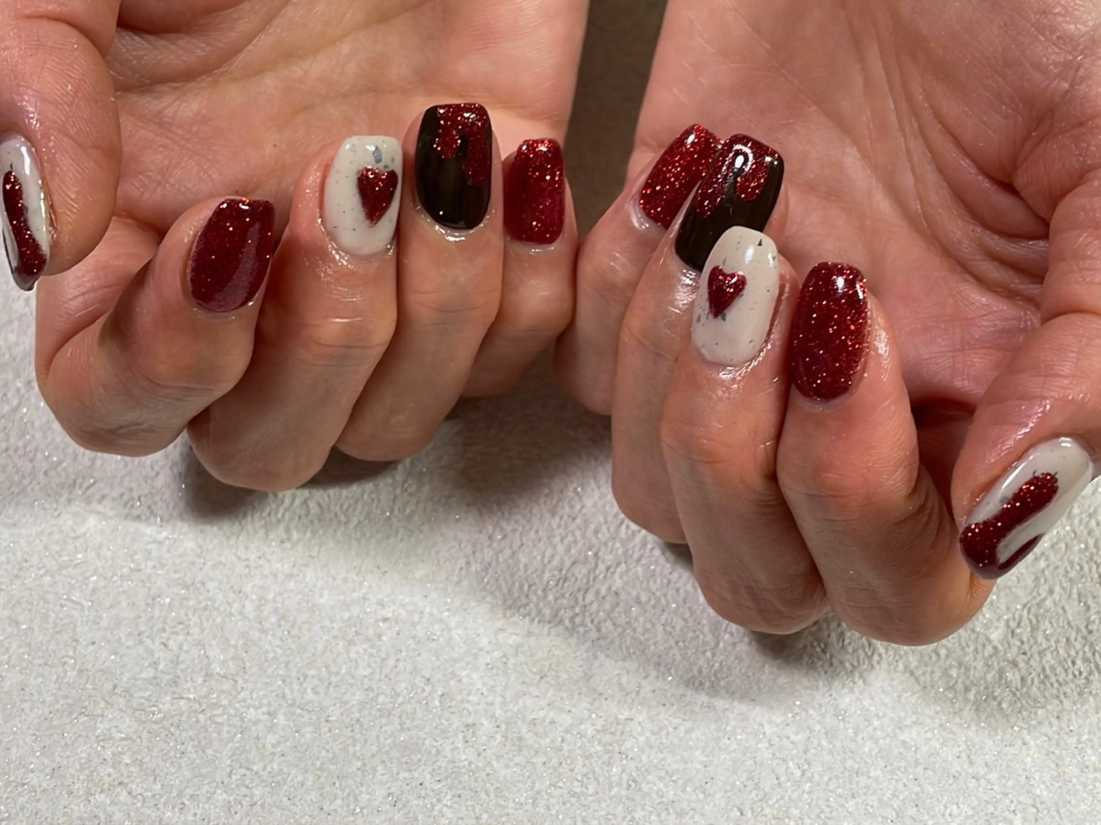 ネイル オーロラネイル フットネイル フレンチネイル ジェルネイル 韓国ネイル kiki nail 二子玉川のネイルデザイン