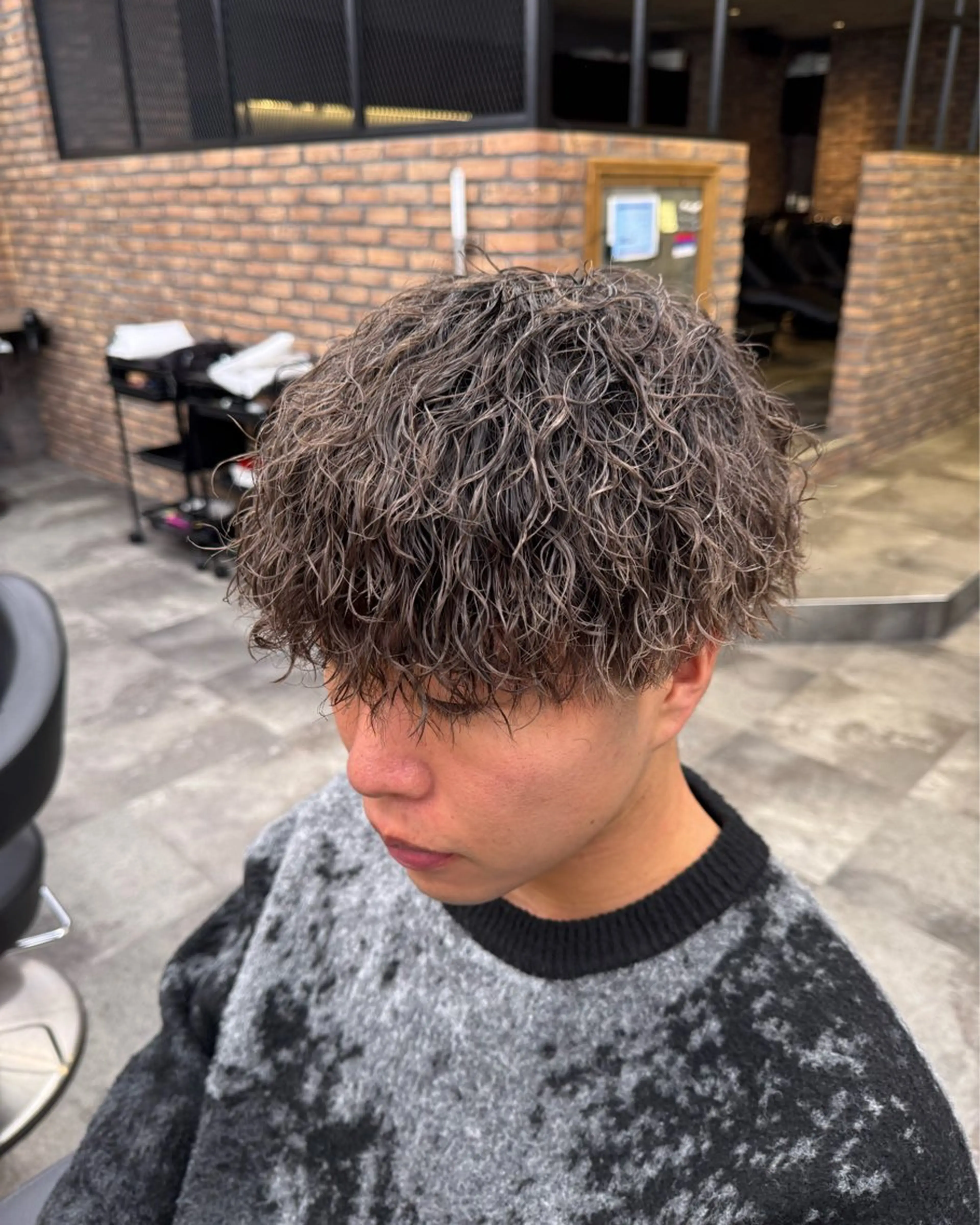 パーマ メンズ カット パーマ ツイストスパイラル/ MANARUのヘアスタイル