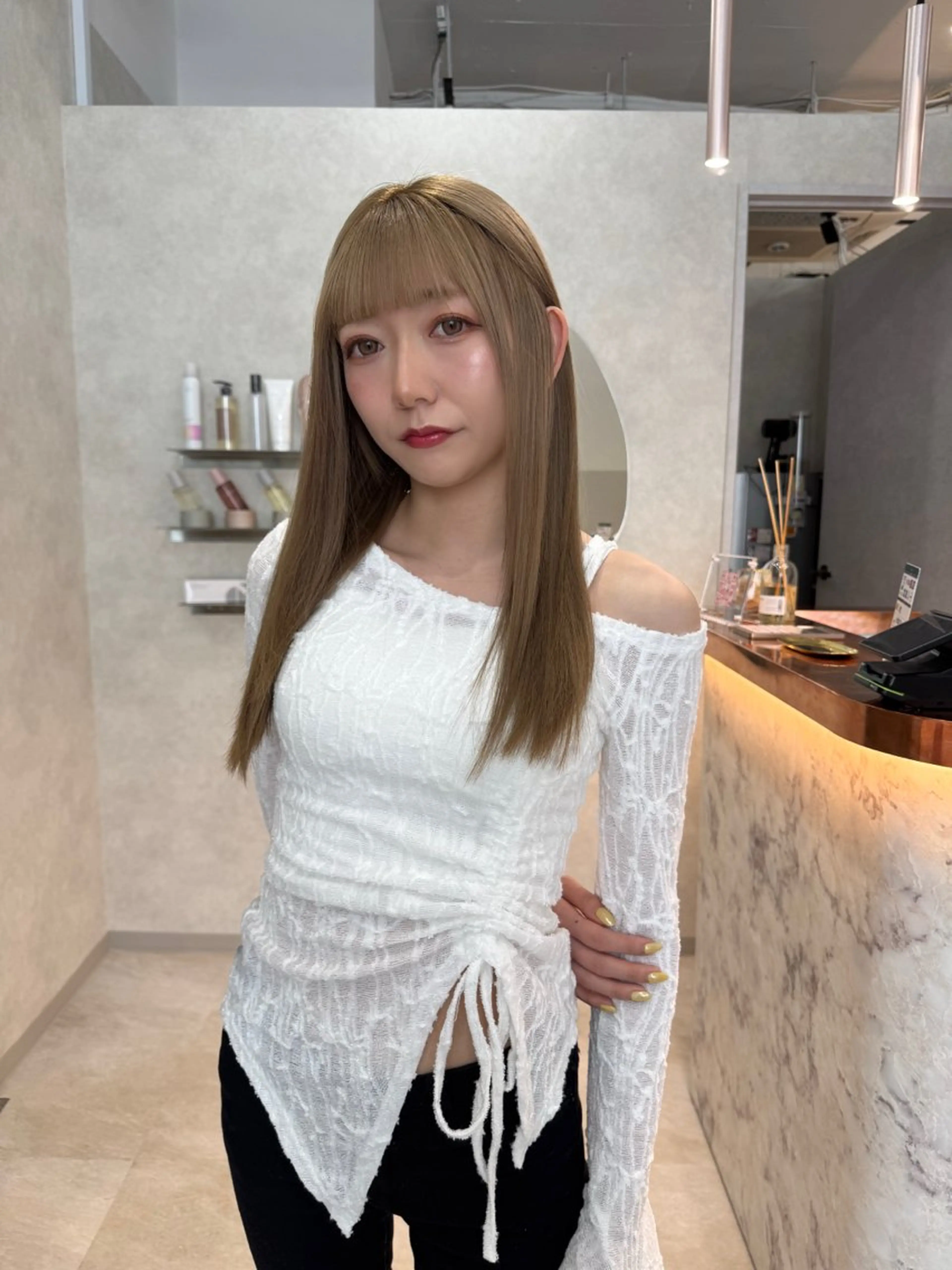 ロング カラー カット ヘアカラー トリートメント Mahoメンズヘア 🦋デザインカラーのヘアスタイル