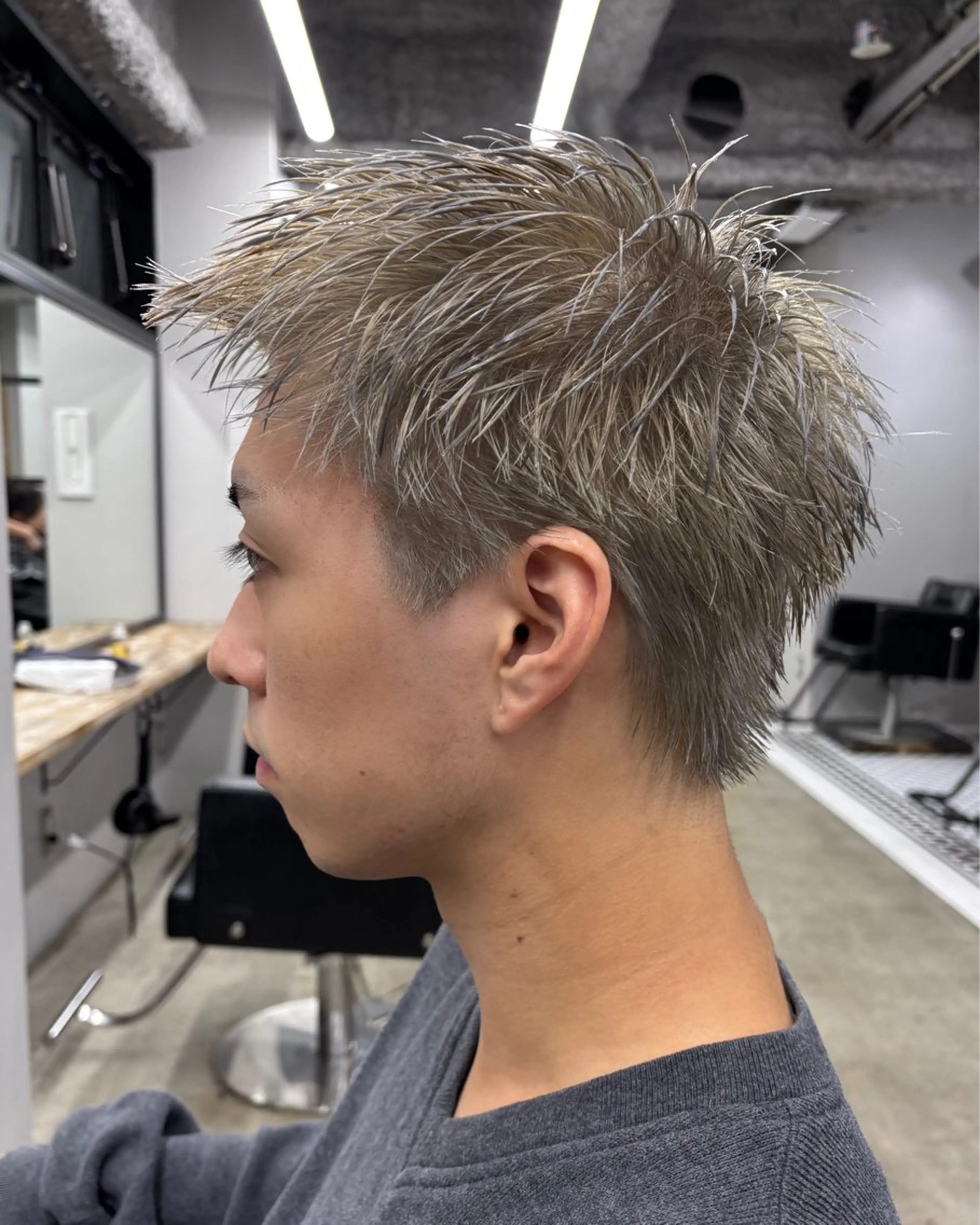 ショート カラー メンズ メンズハイトーン ハイトーンカラー カット ヘアカラー トリートメント 💈メンズ特化💈 テッペイのヘアスタイル