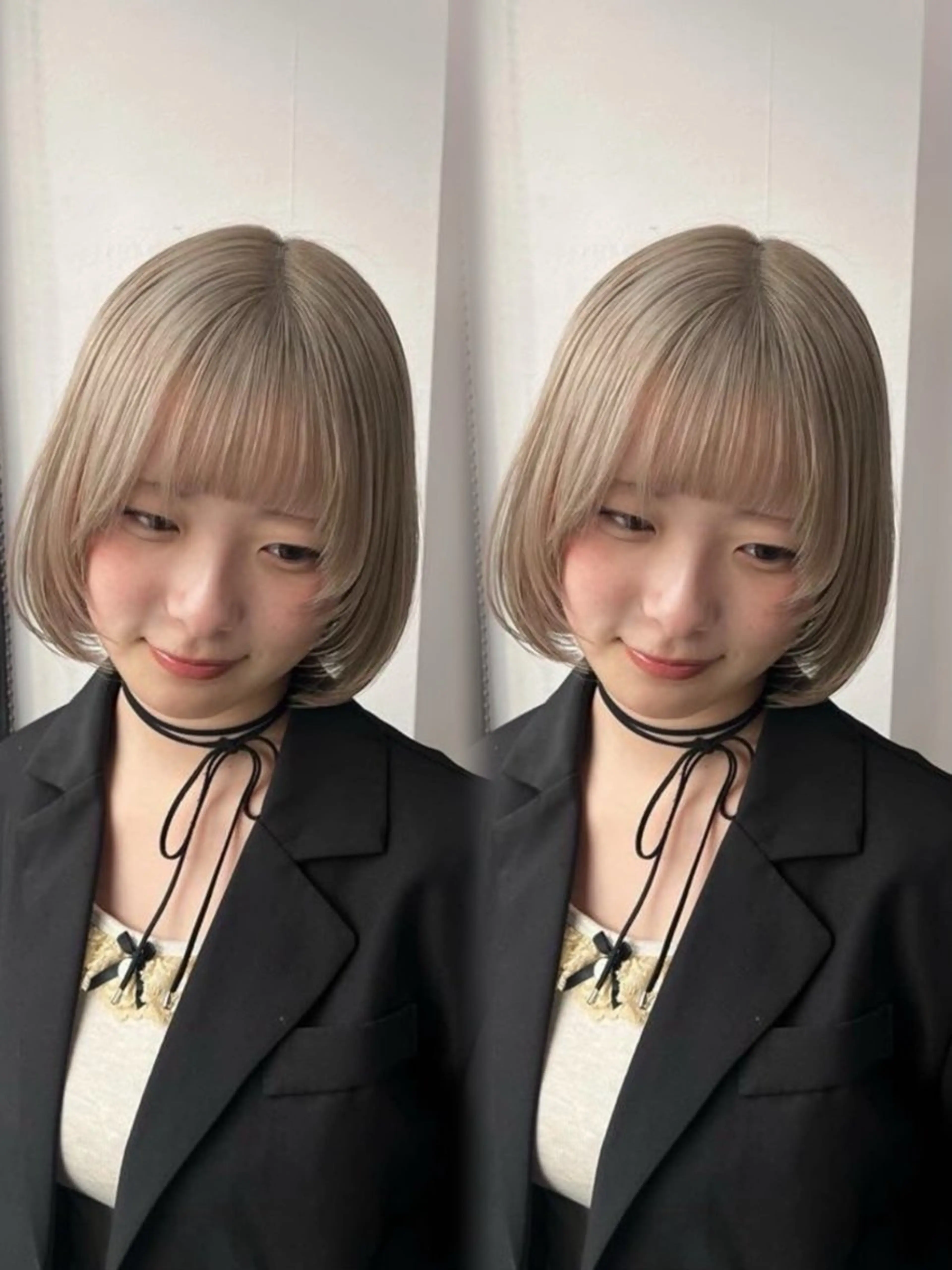 ショート カラー ヘアアレンジ ヘアカラー トリートメント girlyハイトーン /airi🍓🎀のヘアスタイル