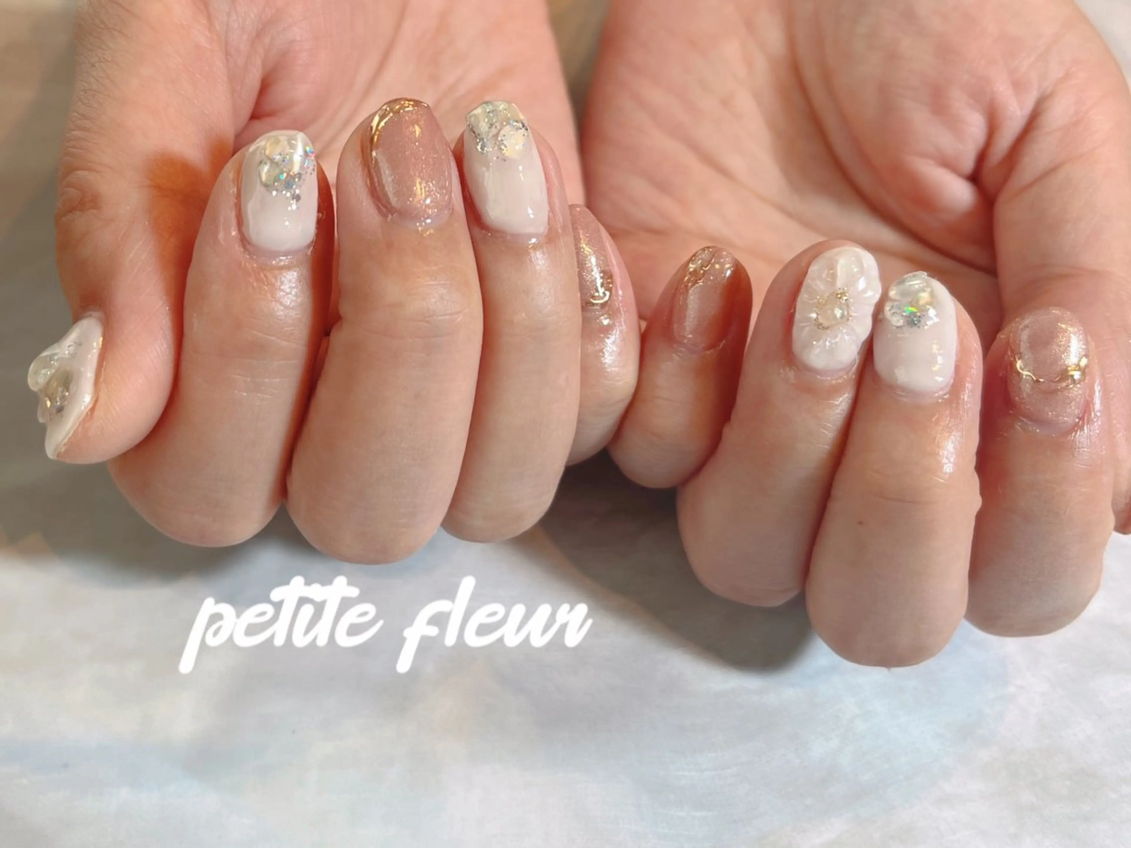 ネイル ハンドネイル ビューティーサロン プチフルールのネイルデザイン