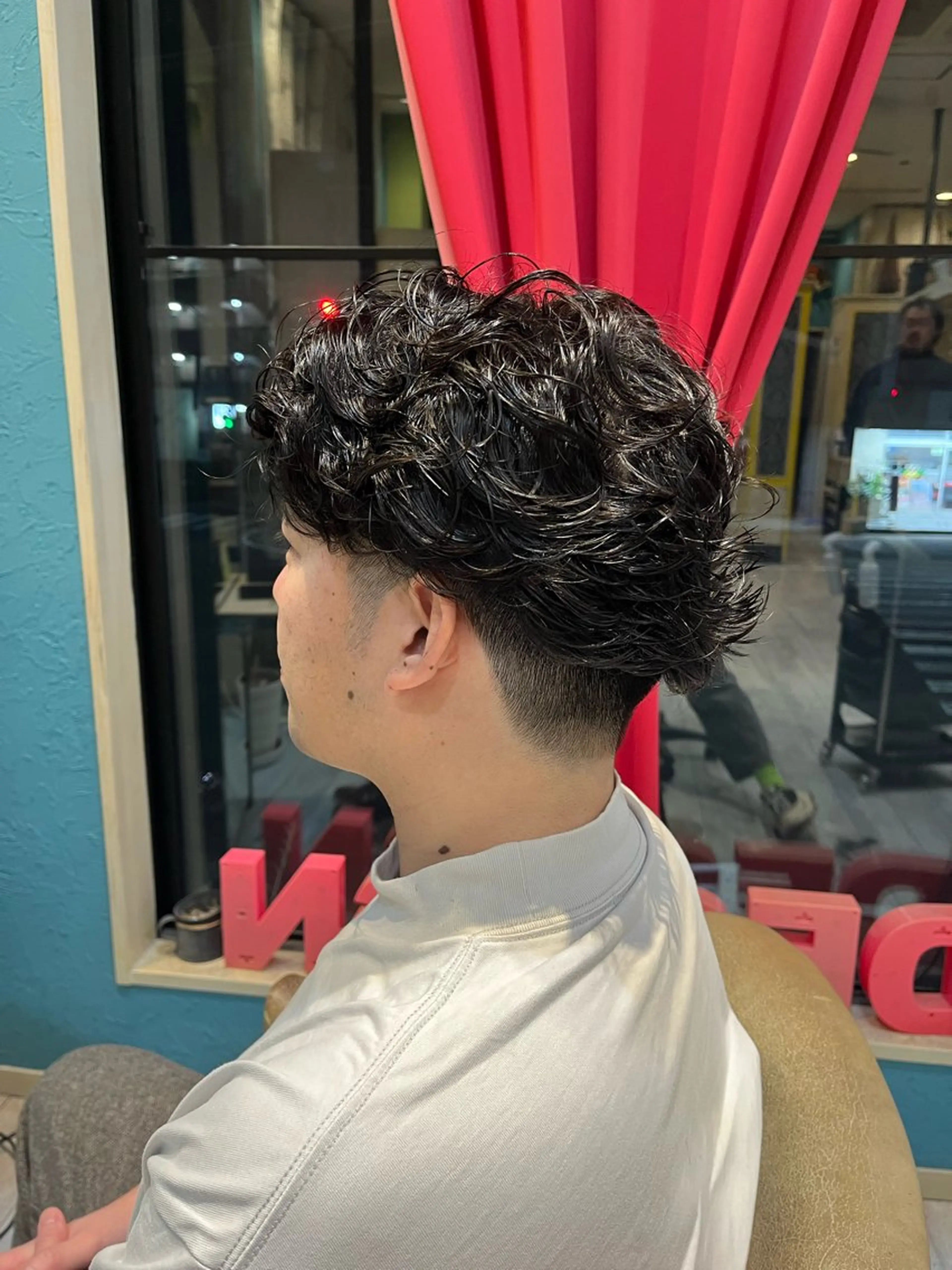 パーマ メンズ カット パーマ 塚崎 日和のヘアスタイル